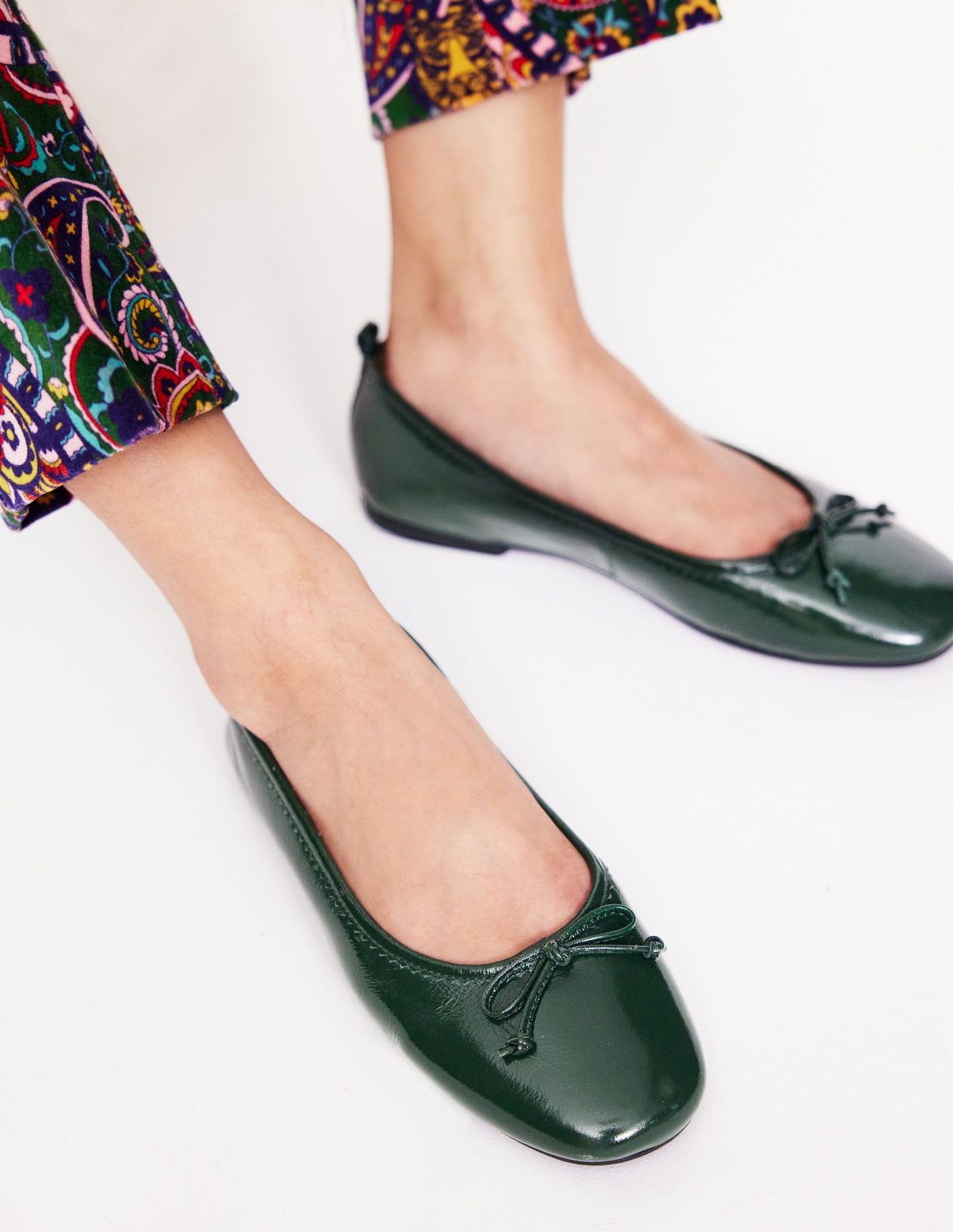 Kitty Flexi Sole Ballet Flats-Ponderosa Pine Patent - Image 1