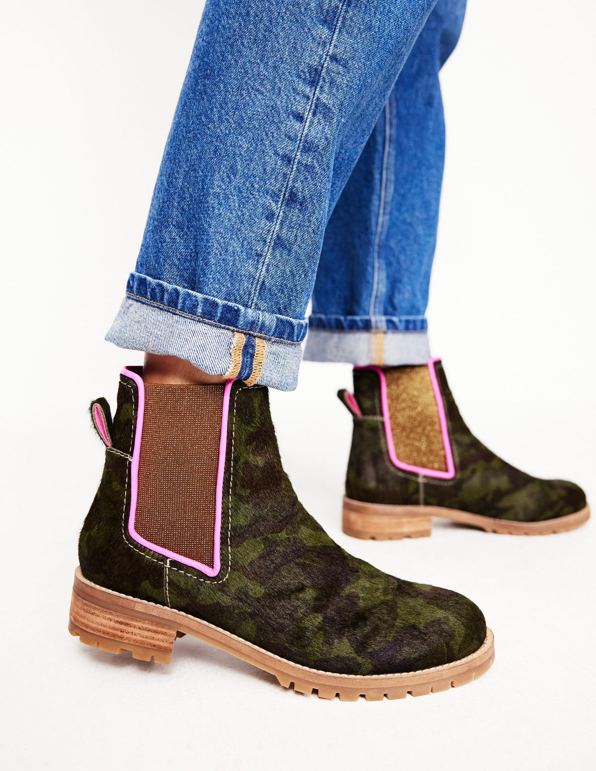 Freya Chelsea Boots-Camouflage - Image 1