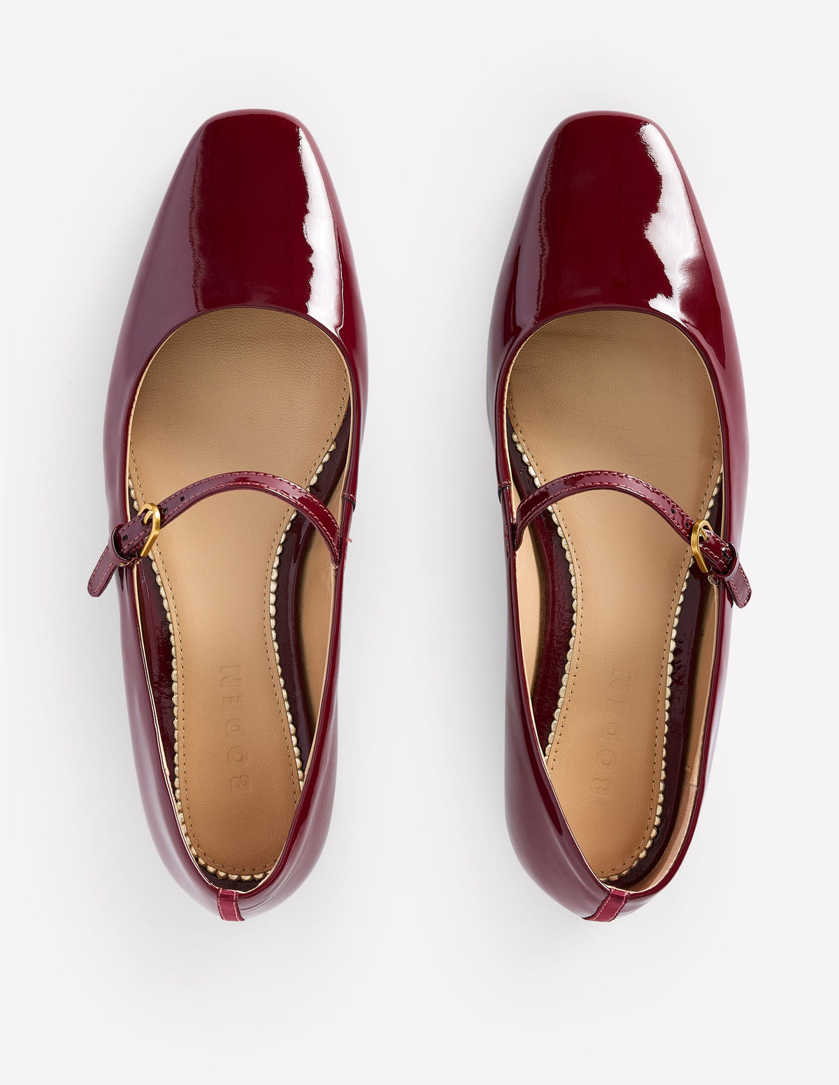 Penelope Mary Jane Flat-Oxblood - Image 5
