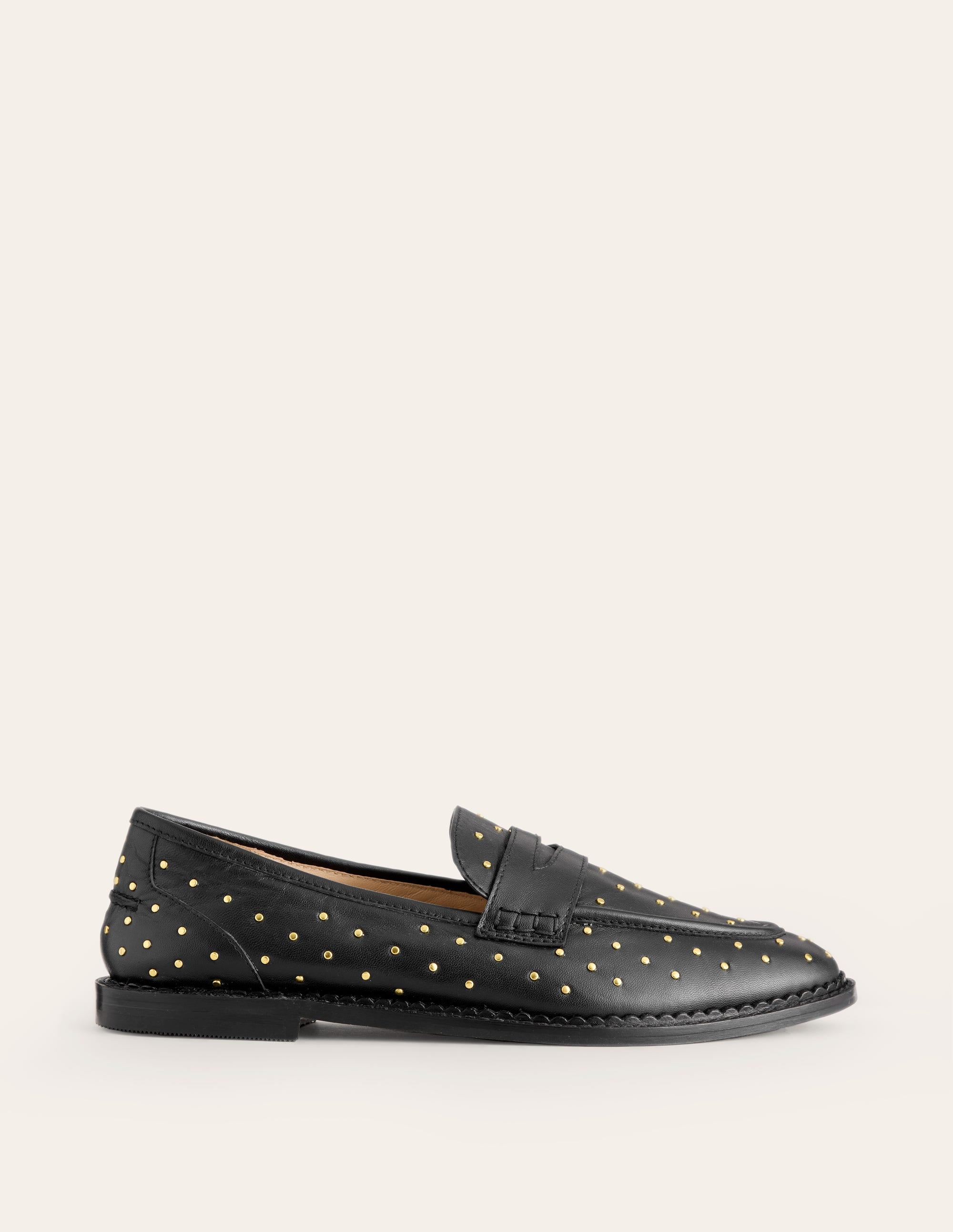 Nya Penny Loafers-Black Studs - Image 3
