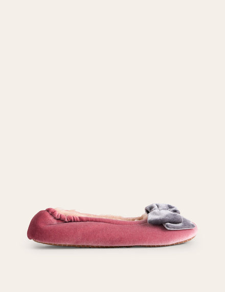 Bow Slippers-Pink