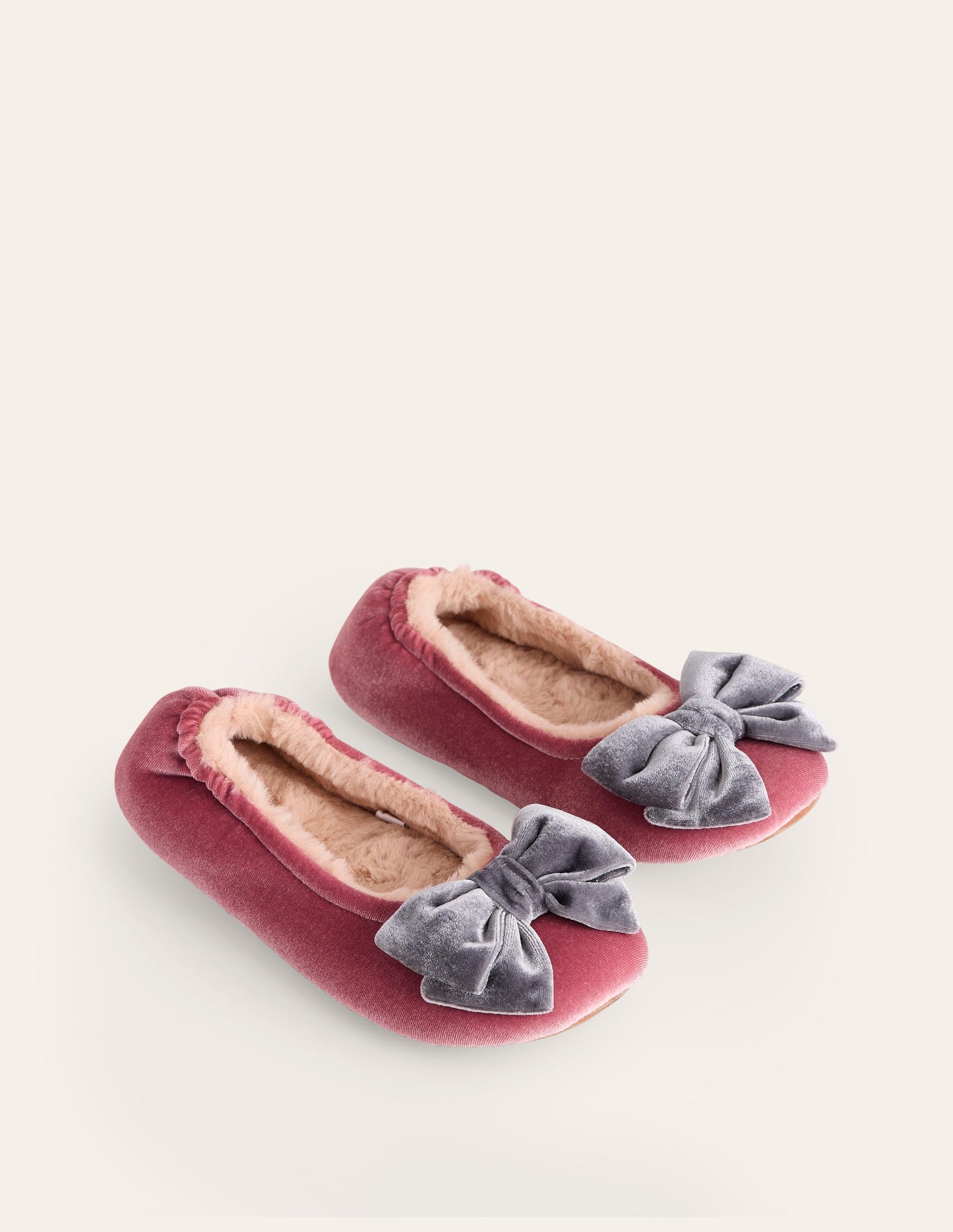 Bow Slippers-Pink