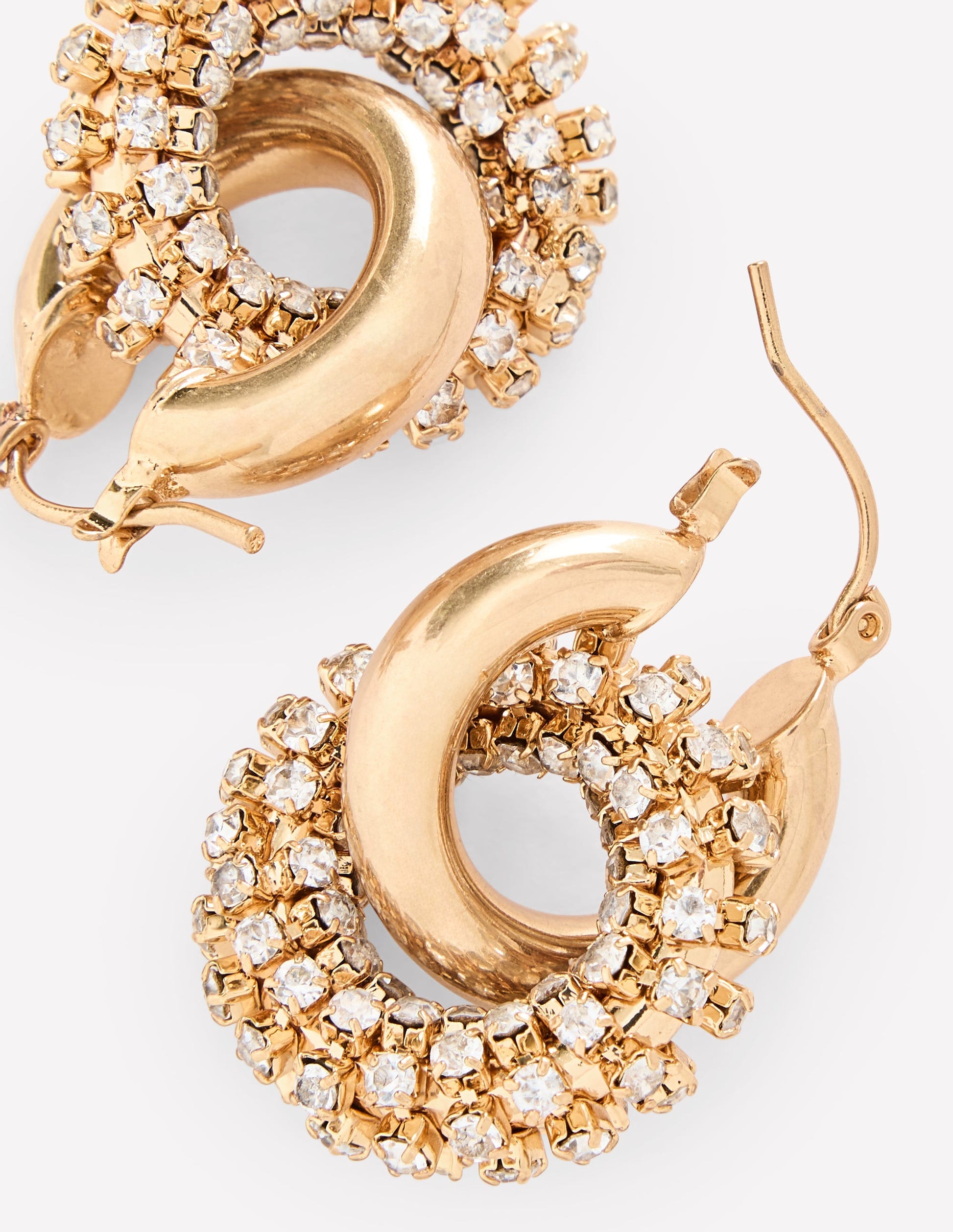 Sparkle Jewel Hoops-Gold-3
