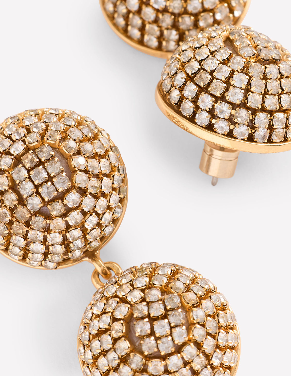 Sparkle Jewel Drop Earrings-Gold-3