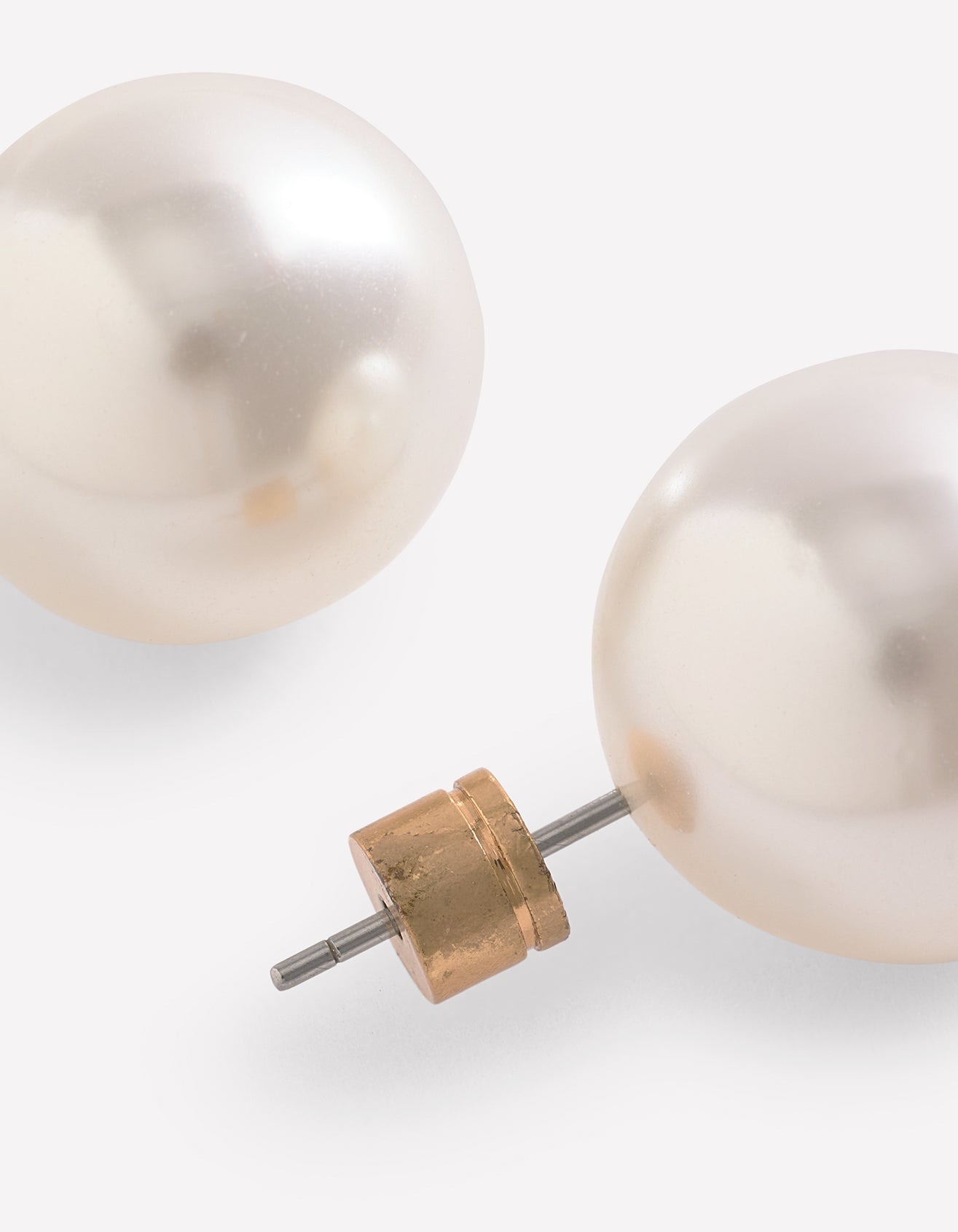 Statement Stud Earrings-Ivory-4