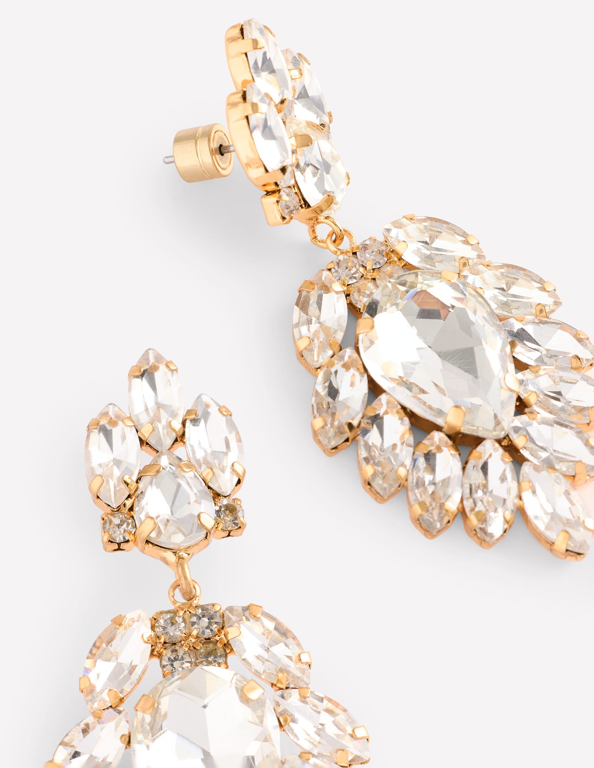 Cluster Jewel Earrings-Silver - Image 3