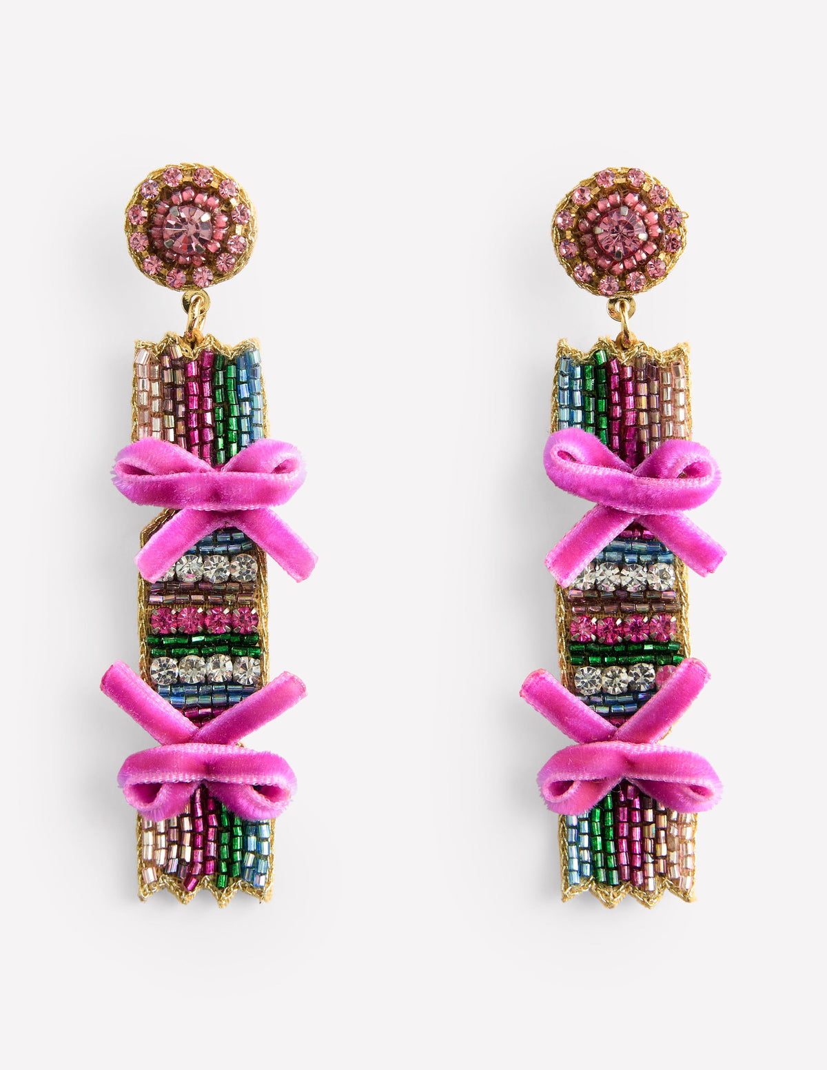 Novelty Christmas Earrings-Cracker - Image 2