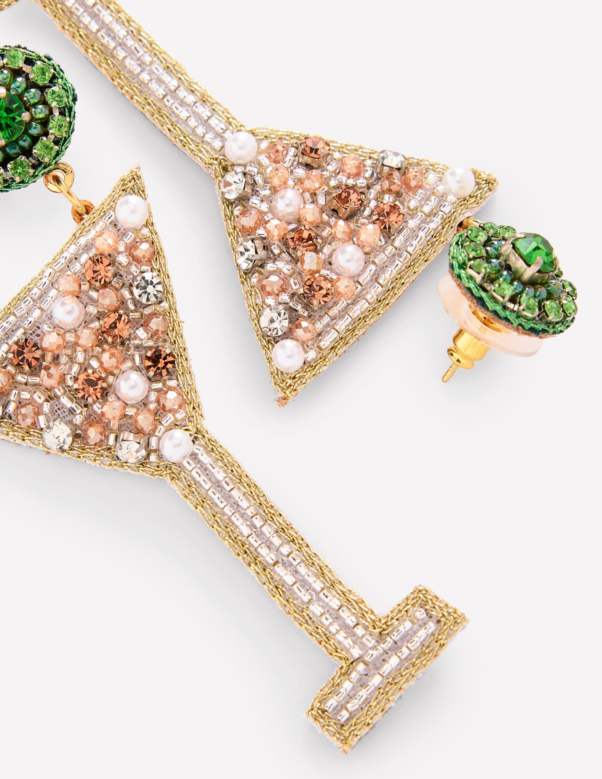 Novelty Christmas Earrings-Martini - Image 3