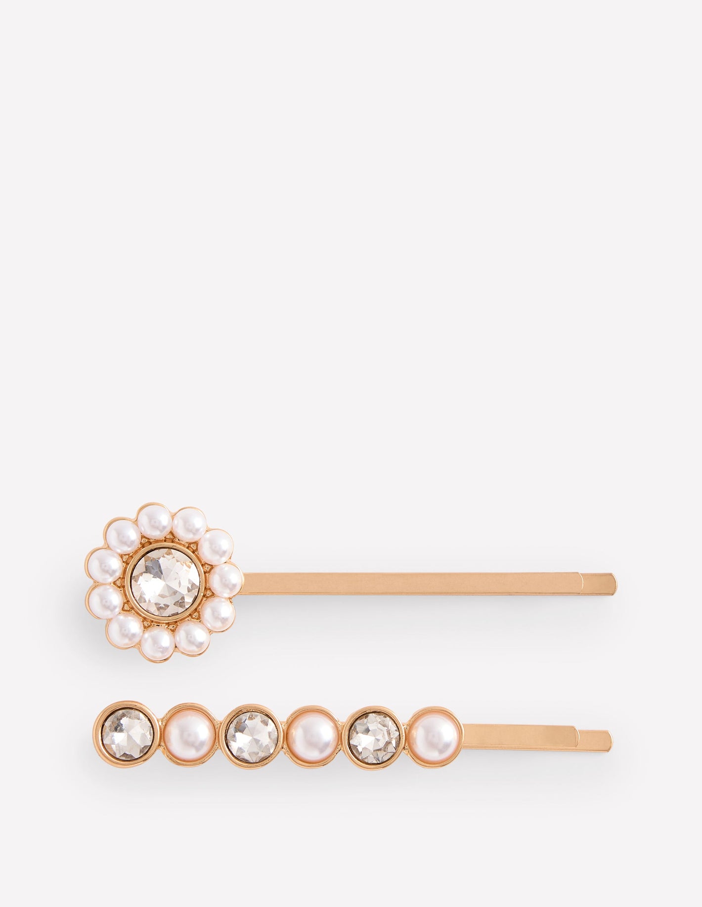 Faux Pearl Hair Slide Set-Faux Pearl