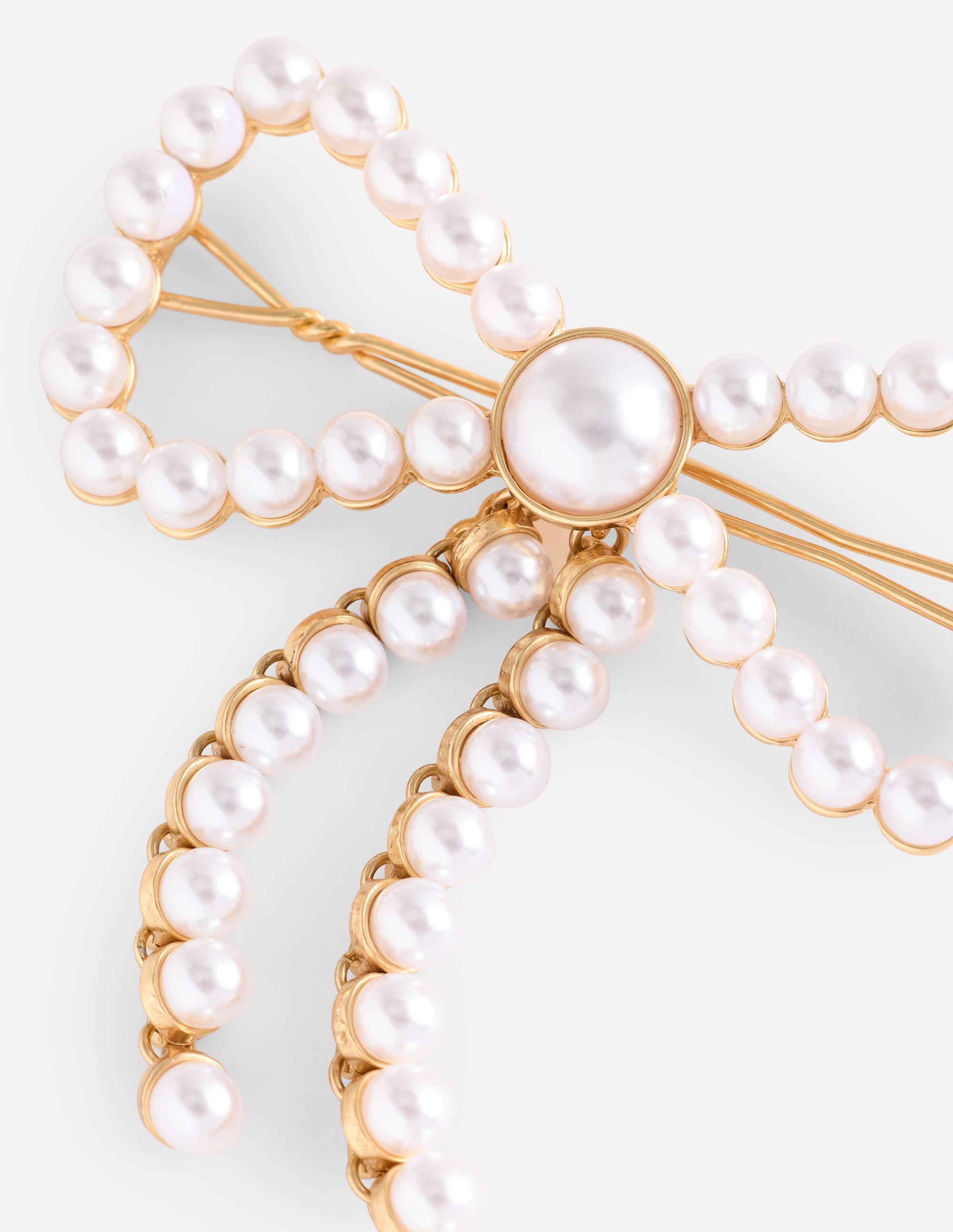 Bow Hair Slide-Ivory - Image 3