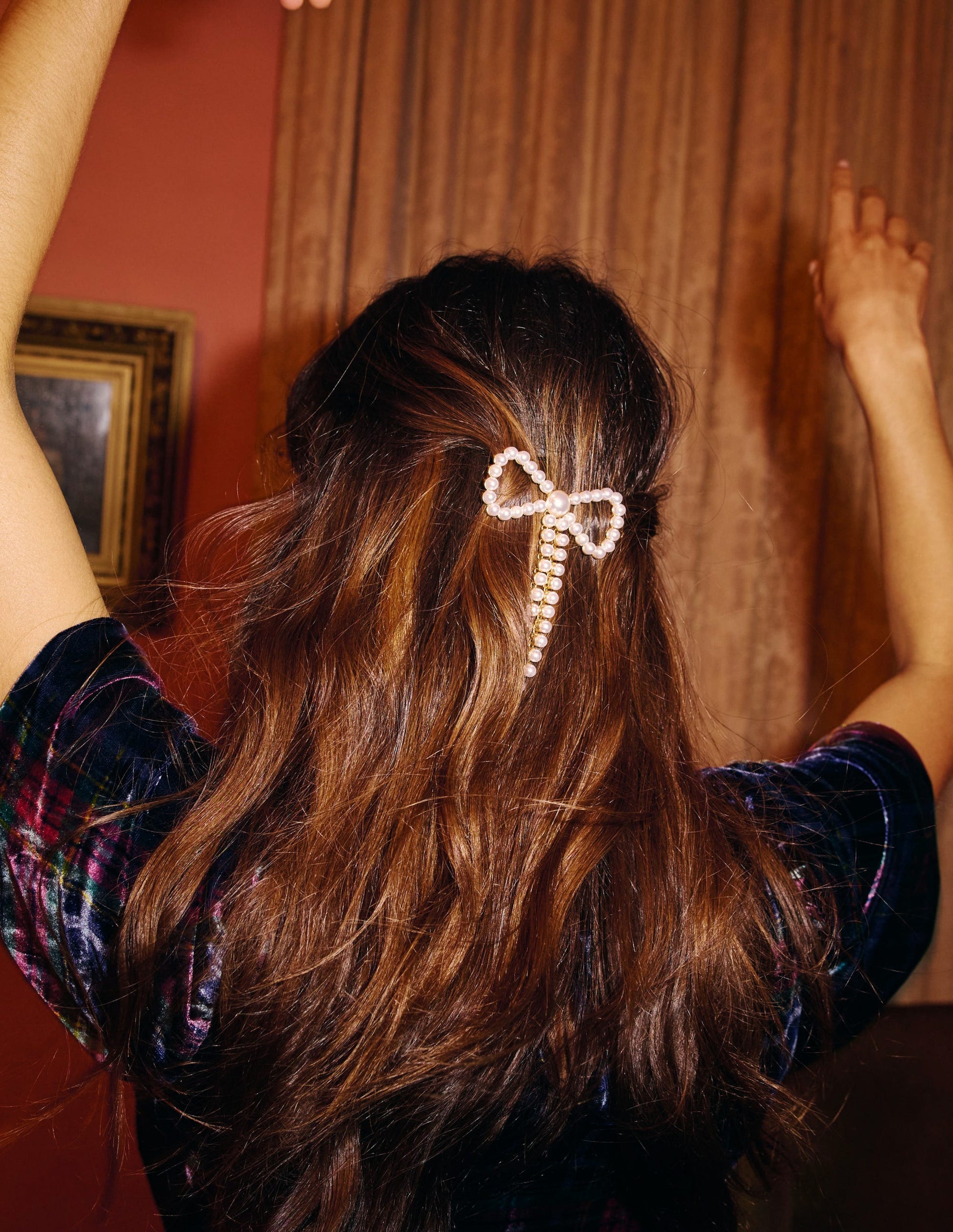 Bow Hair Slide-Ivory-4