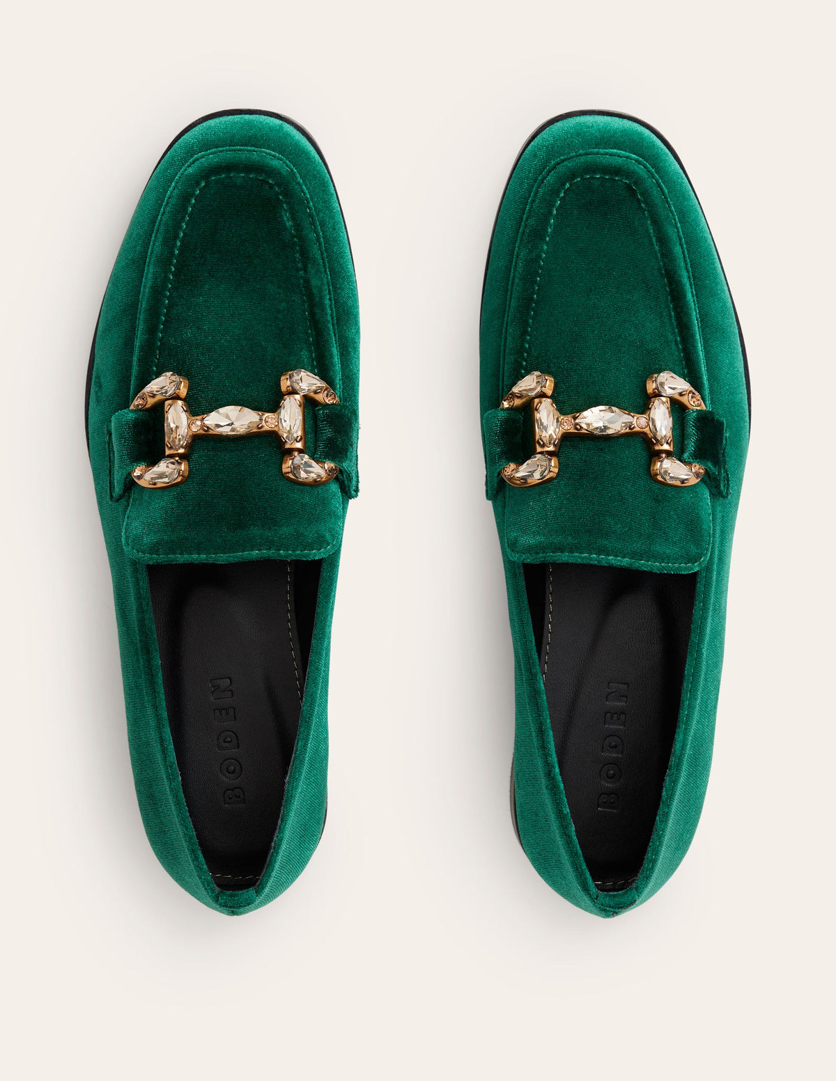 Iris Jewelled Snaffle Loafers-Glade Velvet - Image 5