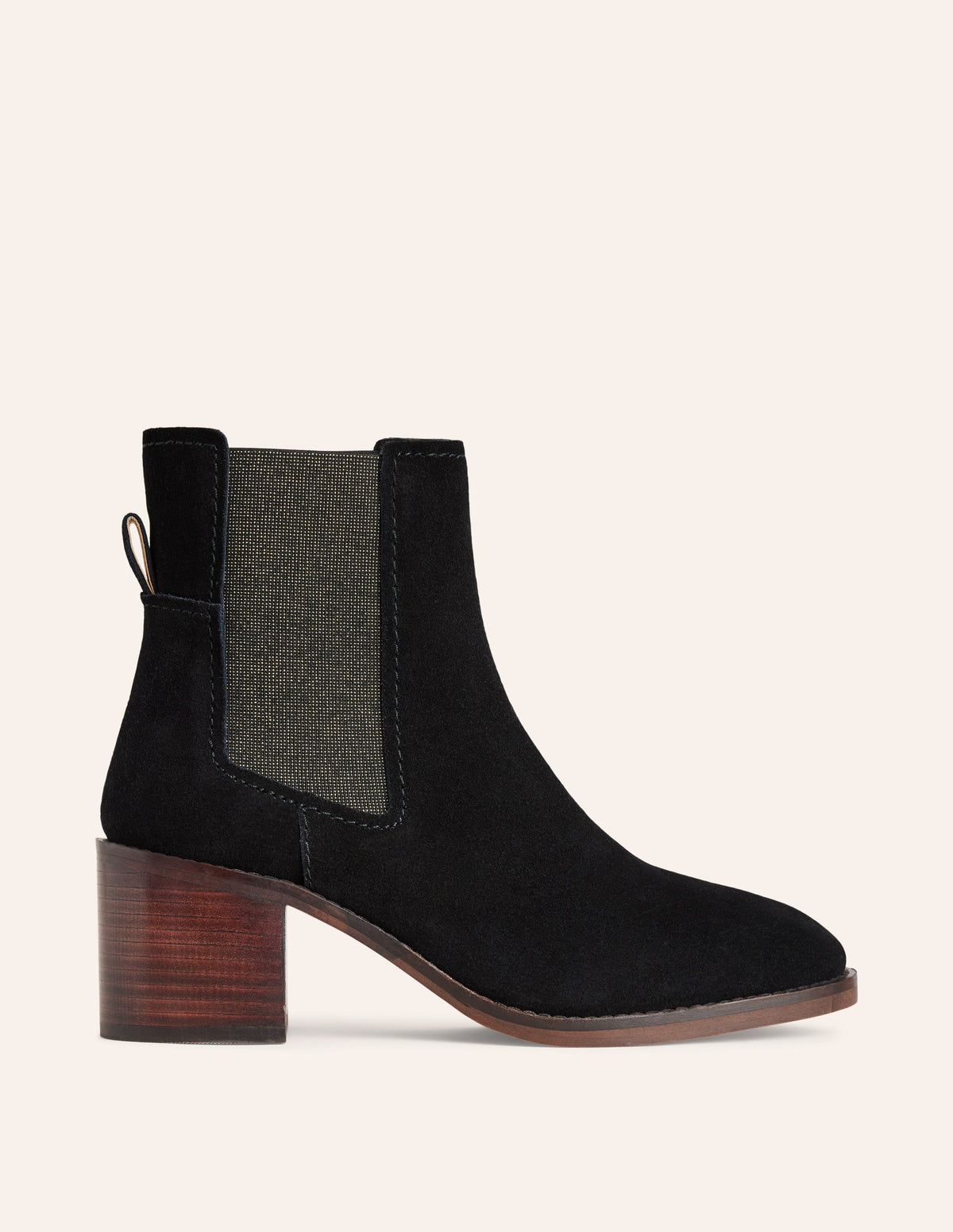 Chelsea Block Heel Boots-Black - Image 1