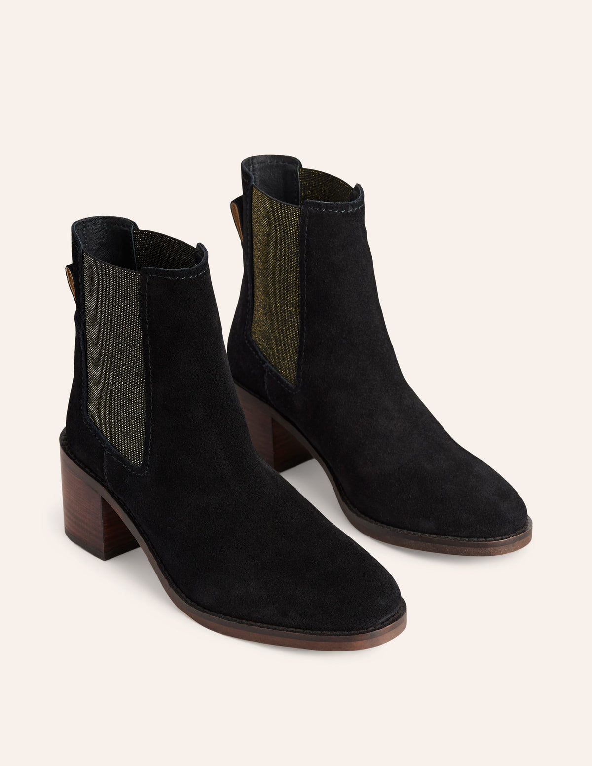 Chelsea Block Heel Boots-Black - Image 3