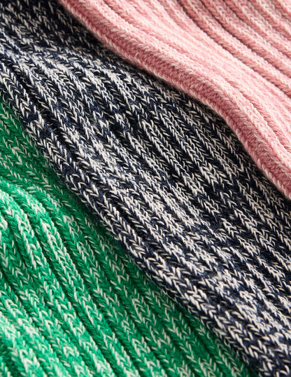 3 Pack Boot Socks-Mutli-3