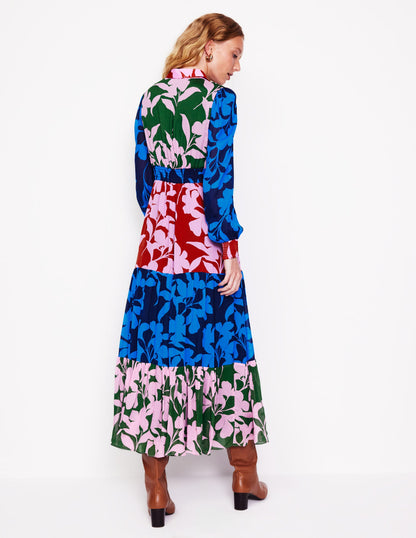 Occasion Maxi Shirt Dress-French Navy, Bloom Hotch | Boden USA
