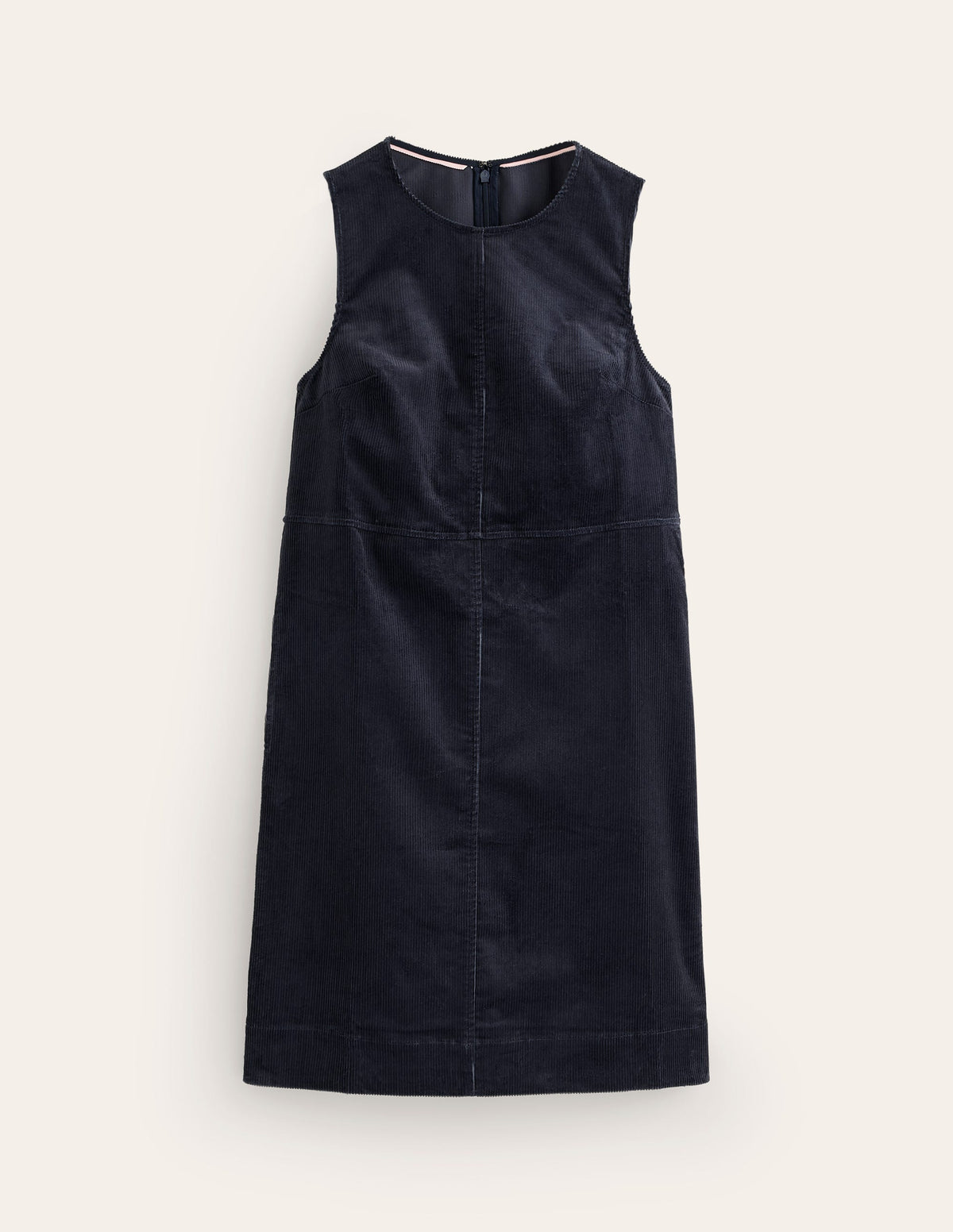 Pia Cord Shift Dress-Navy - Image 5
