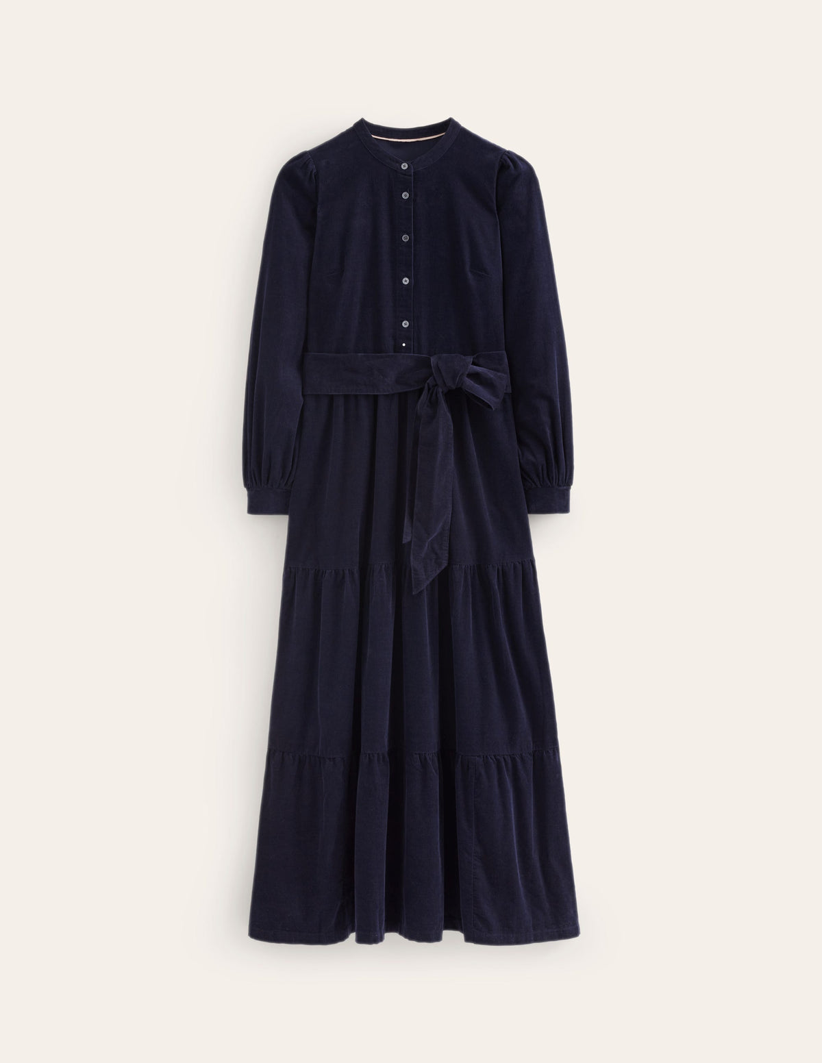 Alba Cord Maxi Dress-Navy - Image 6