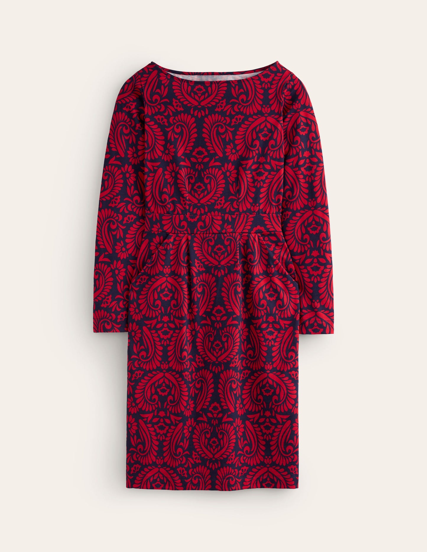 Florrie Long Sleeve Dress-Liquorice, Decorative Flora