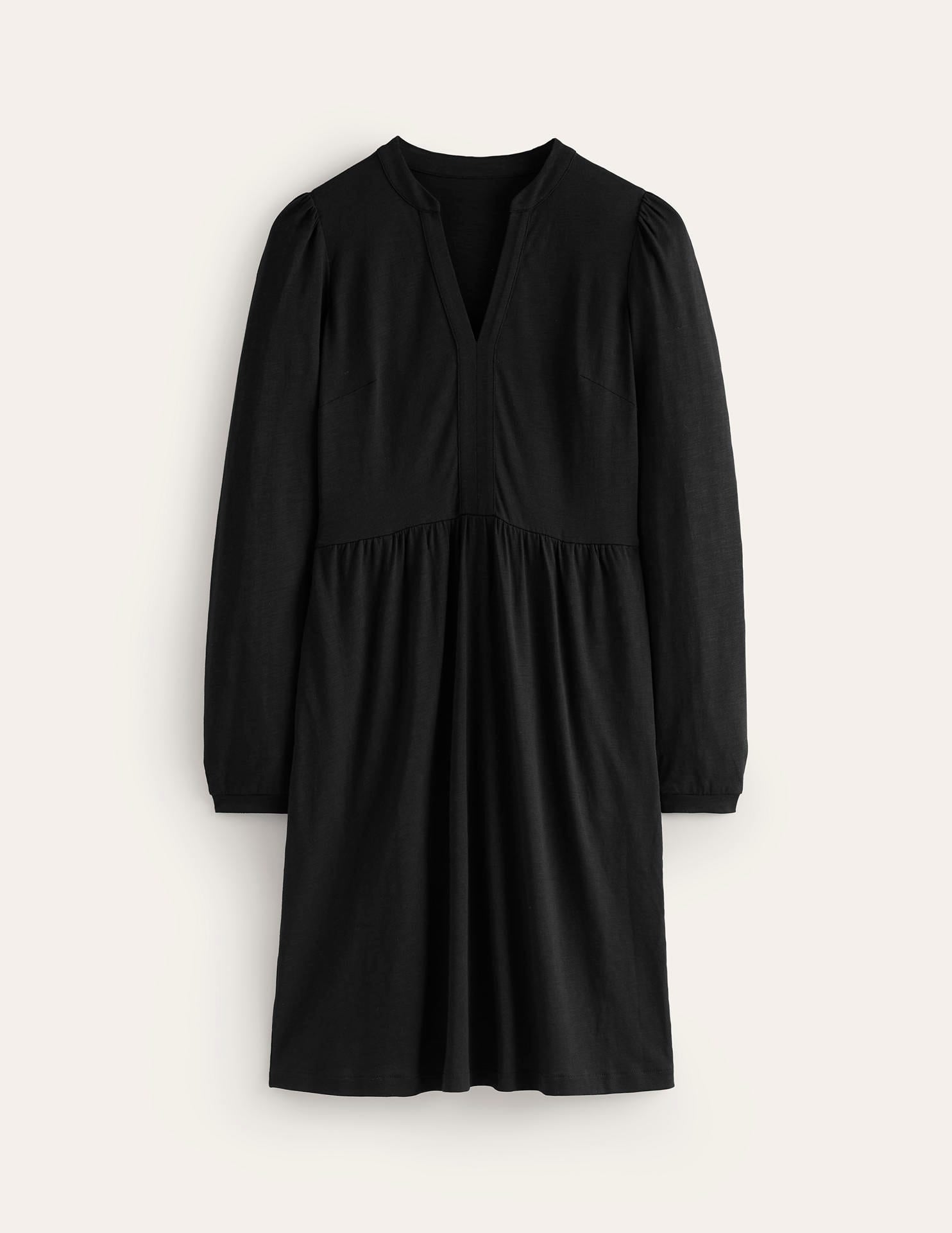 Boden Women's Naomi Relaxed Jersey Dress in Black | Size 16/18 Boden Women's Naomi Relaxed Jersey Dress in Black | Size 16/18