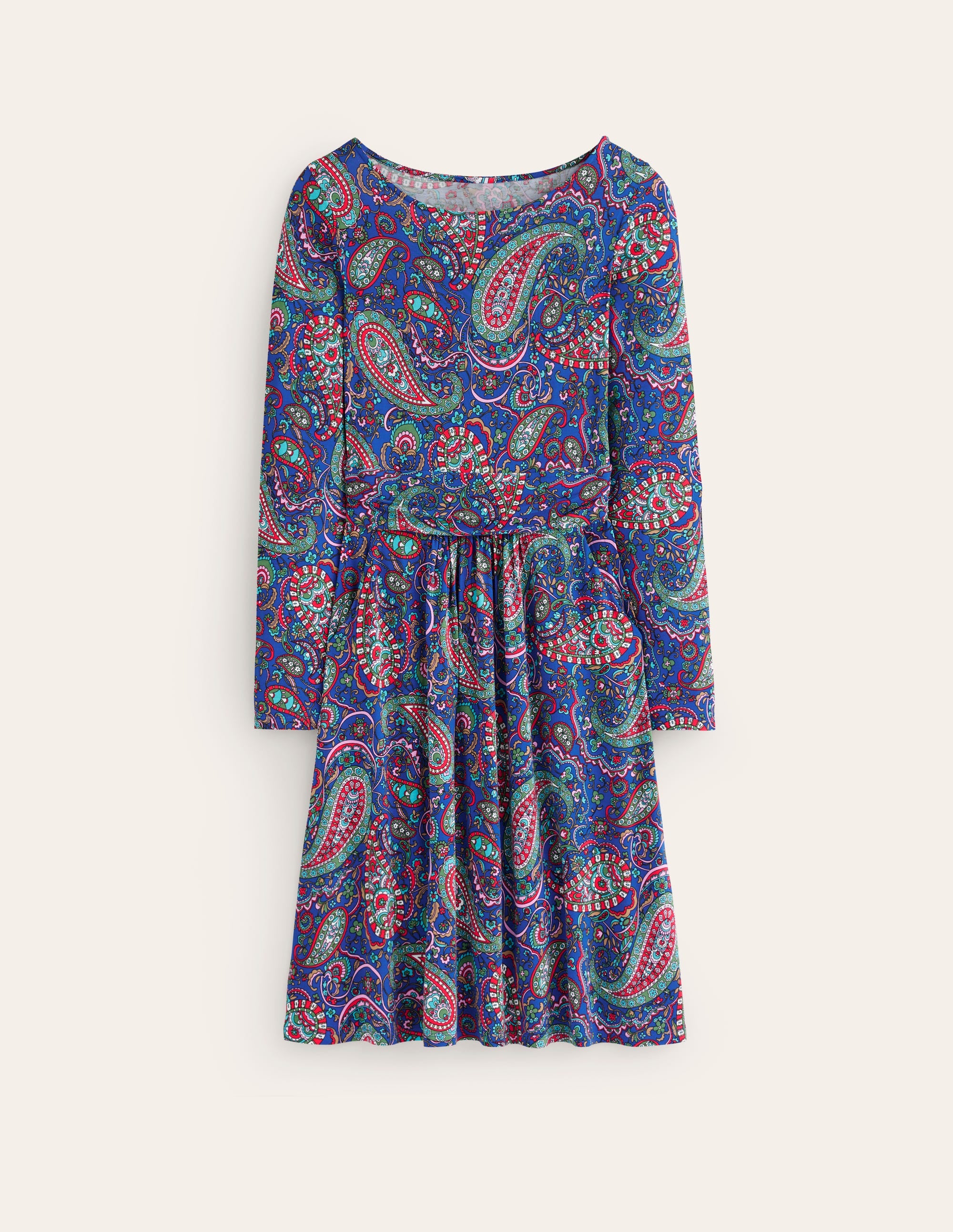 Amelie Long Sleeve Dress-Blue Jay, Paisley Paradise - Image 5