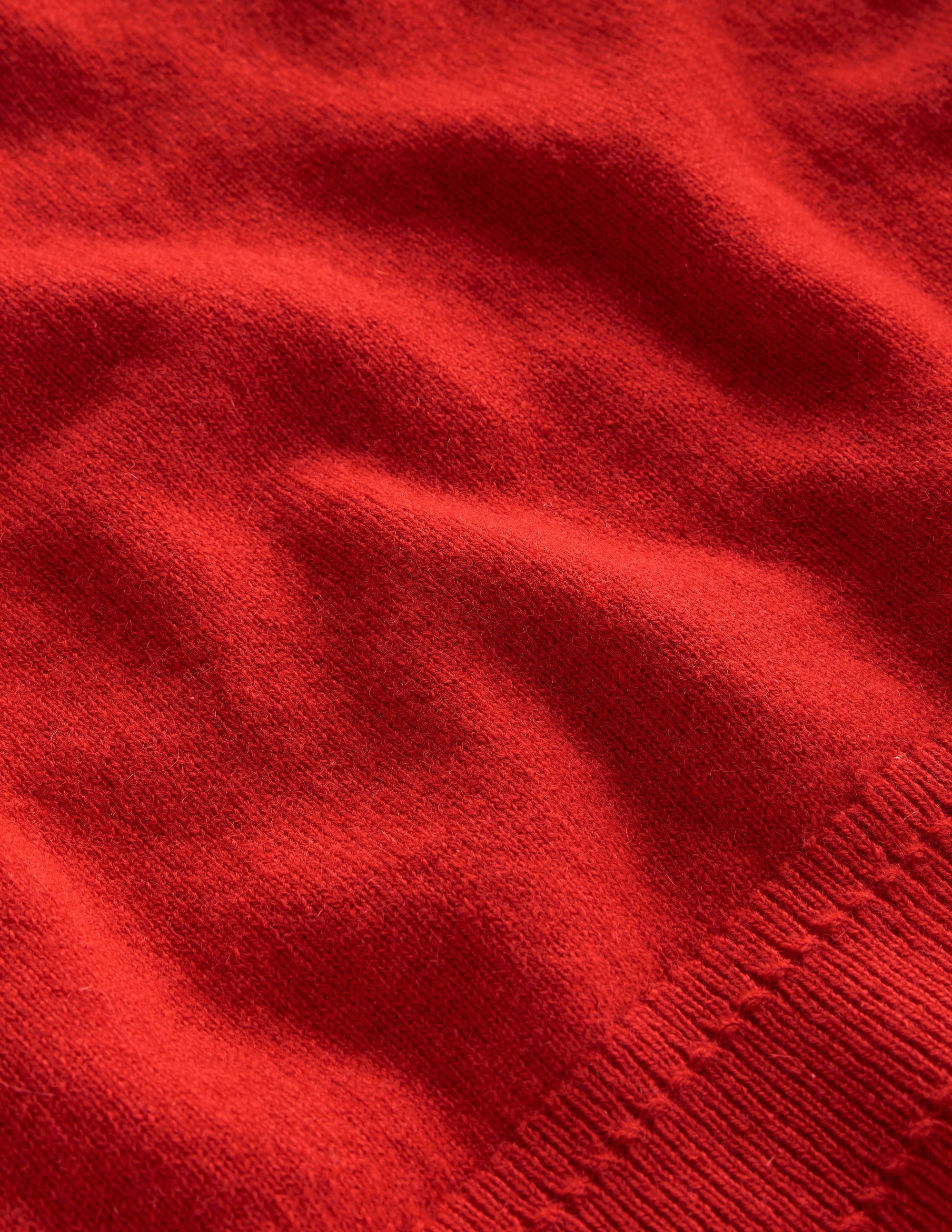 Eva Cashmere V-Neck Sweater-Rouge Red - Image 6