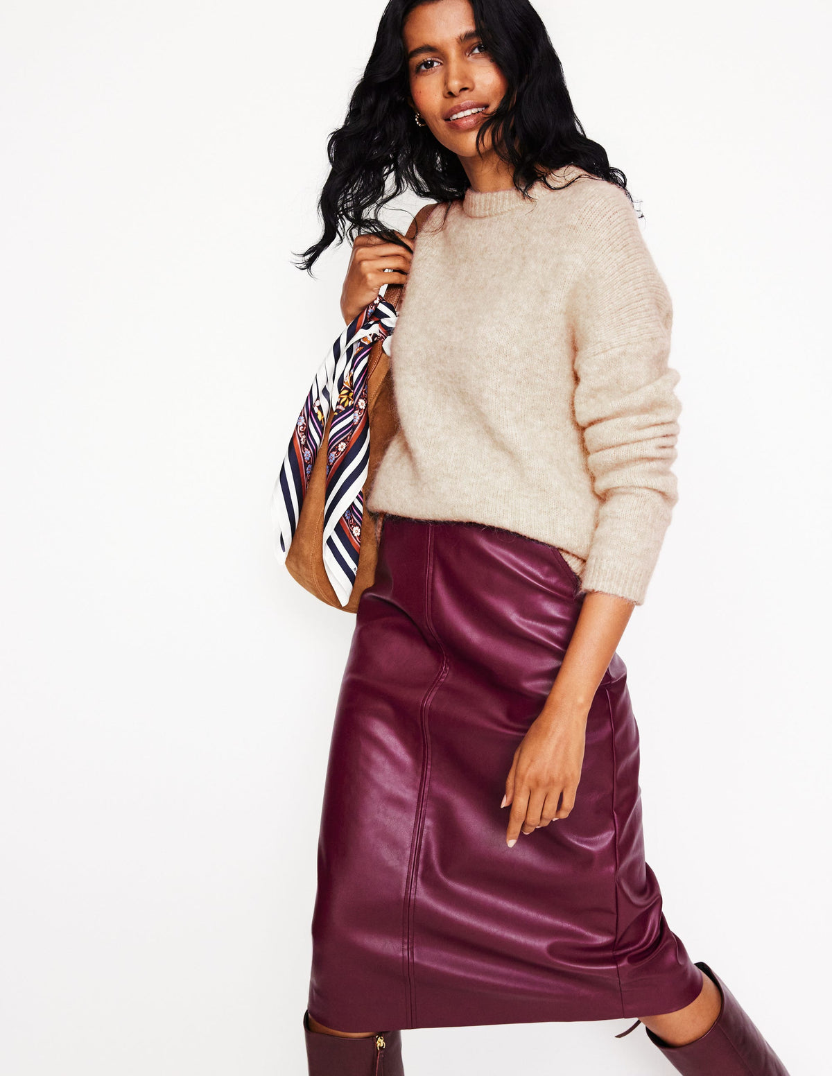 Rosemary Relaxed Sweater-Oatmeal Melange - Image 1