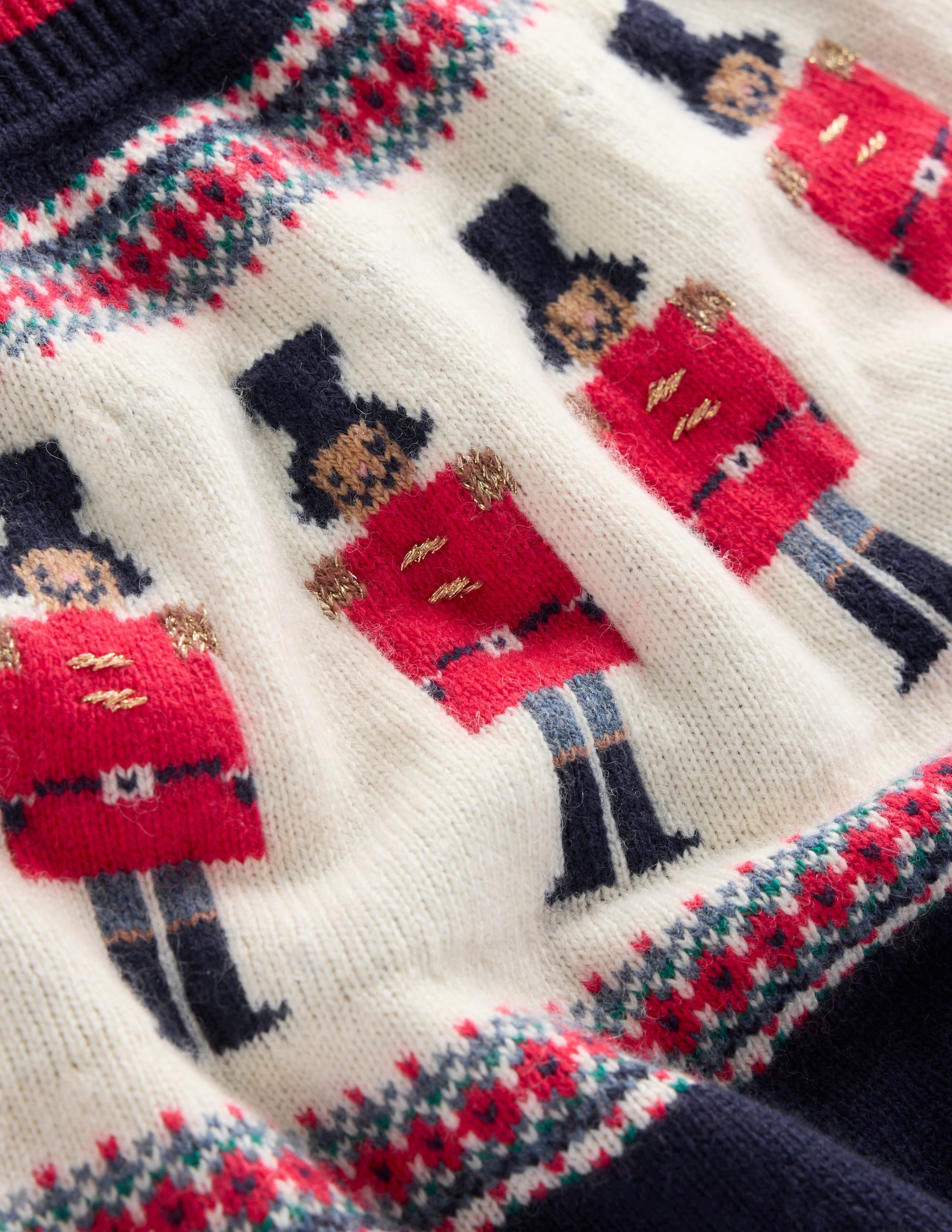 Edie Fair Isle Sweater-Navy, Soldiers - Image 9