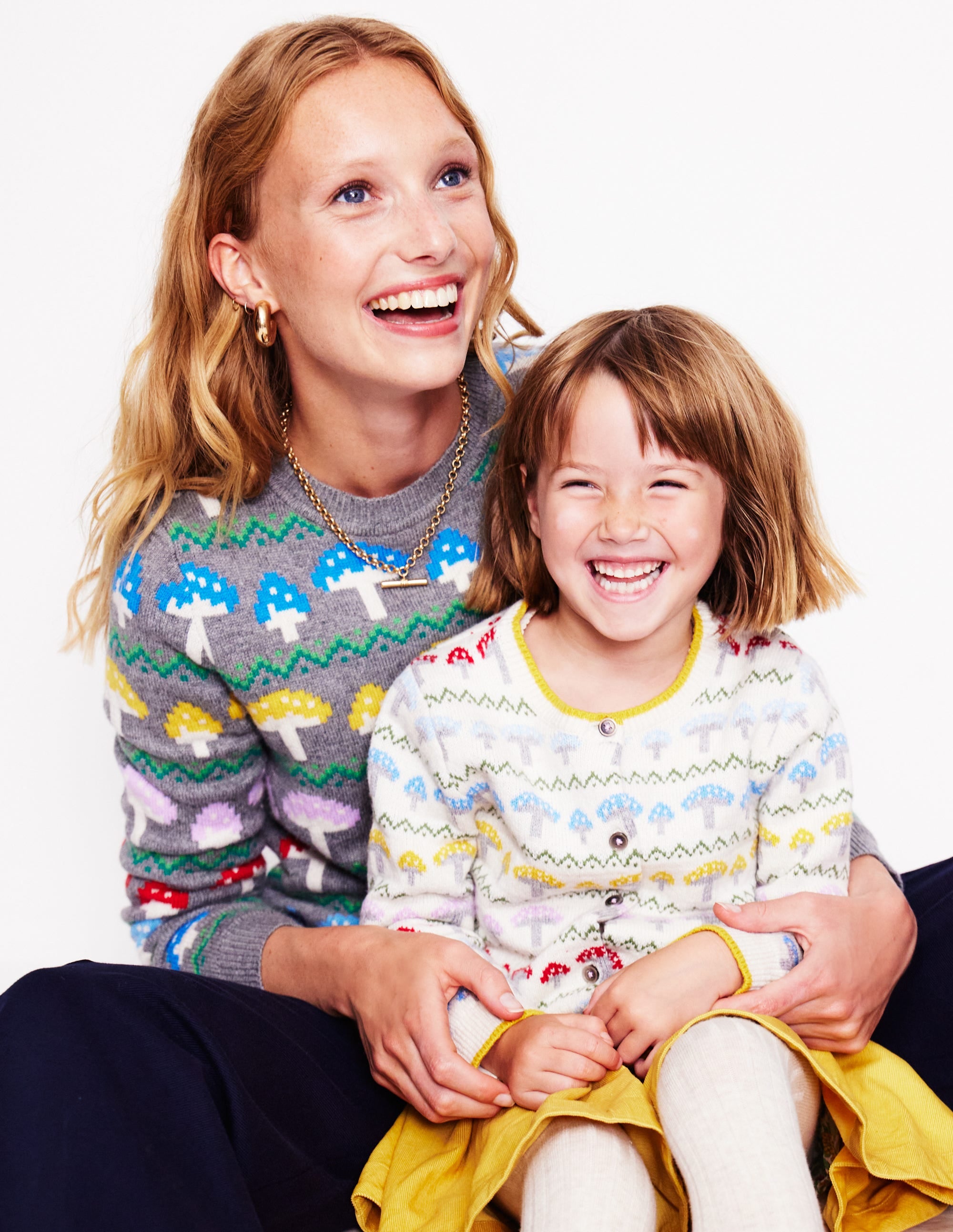 Edie Fair Isle Sweater-Grey Mushroom - Image 8