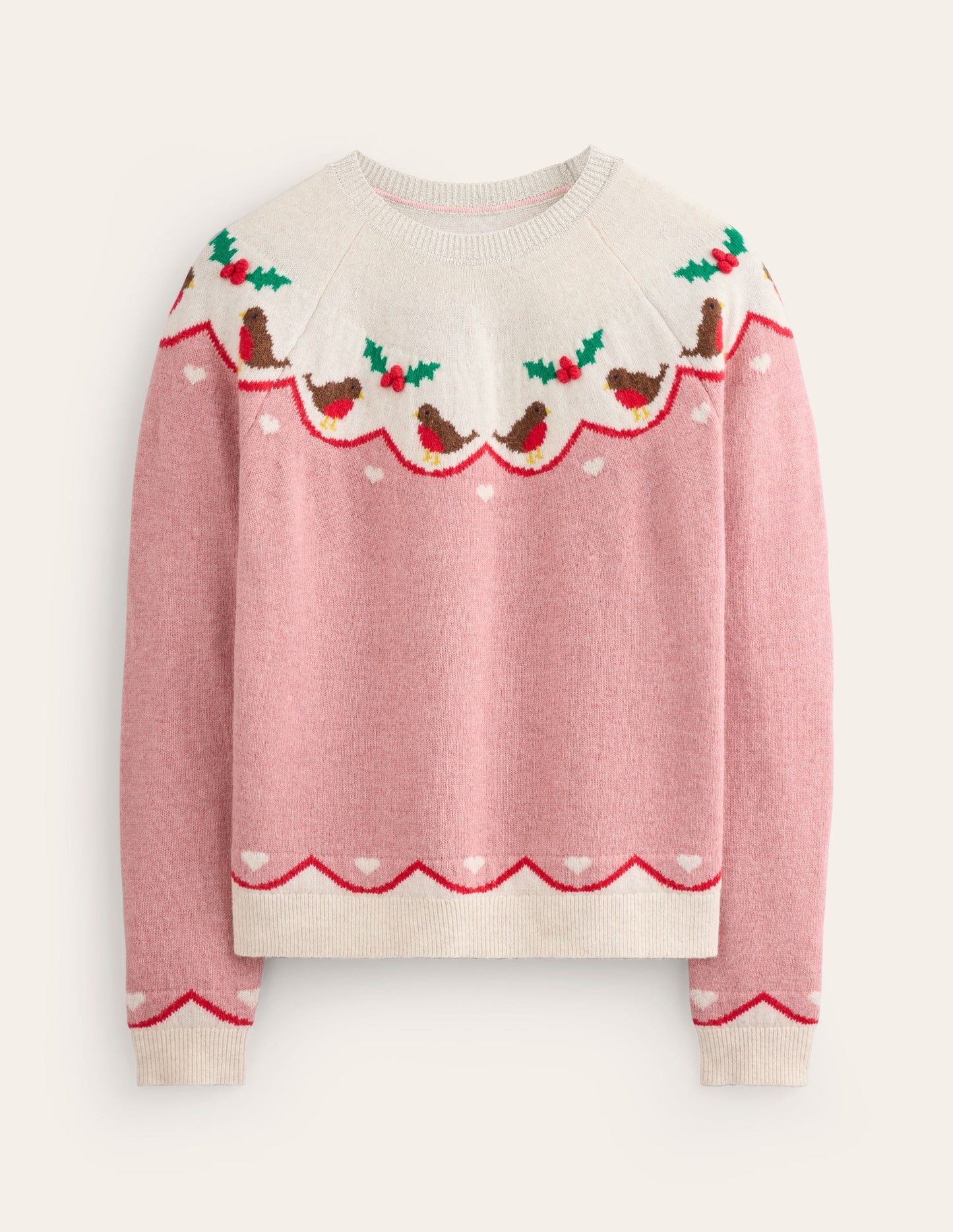 Edie Fair Isle Sweater-Quartz Pink, Robins