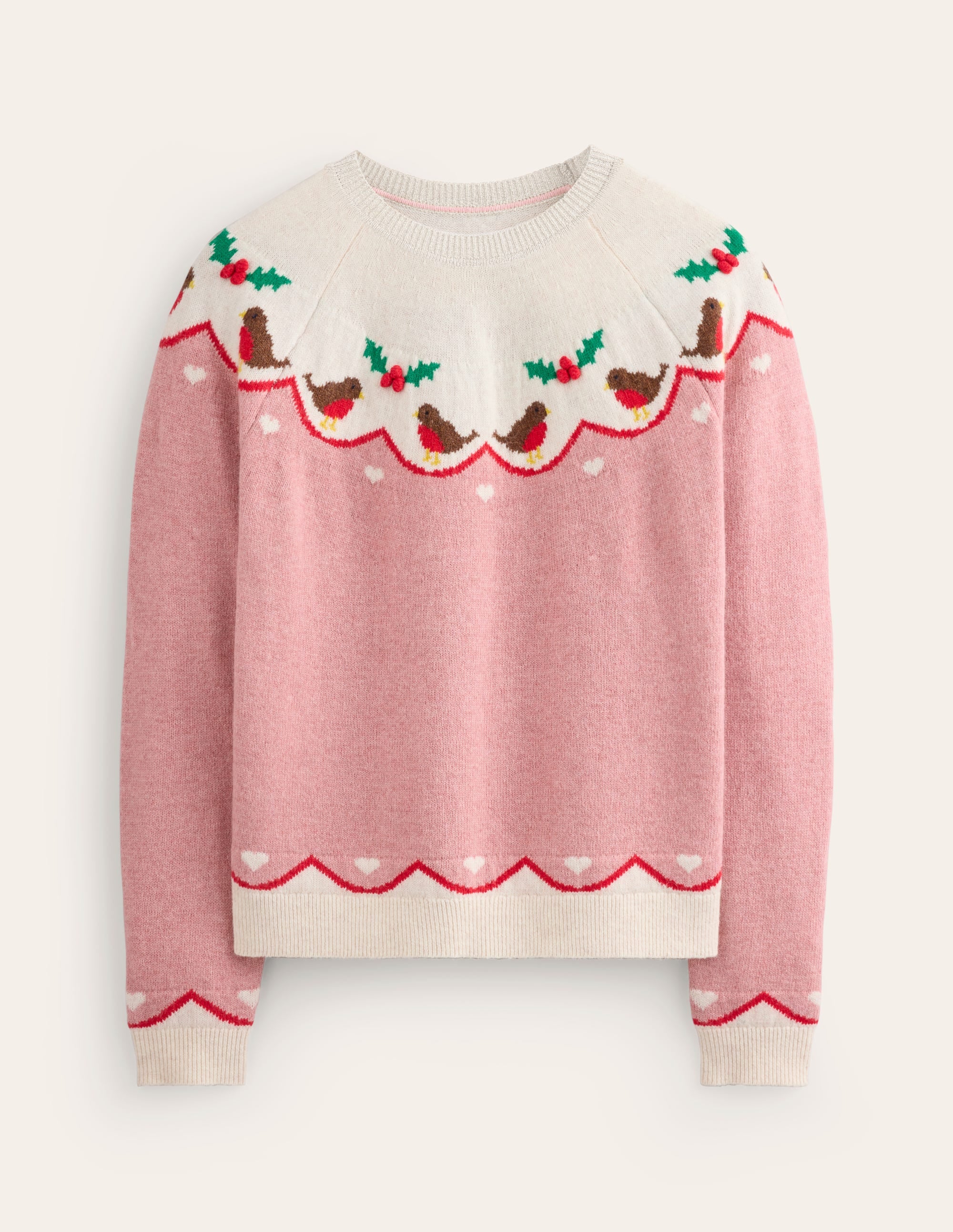 Edie Fair Isle Sweater-Quartz Pink, Robins - Image 7