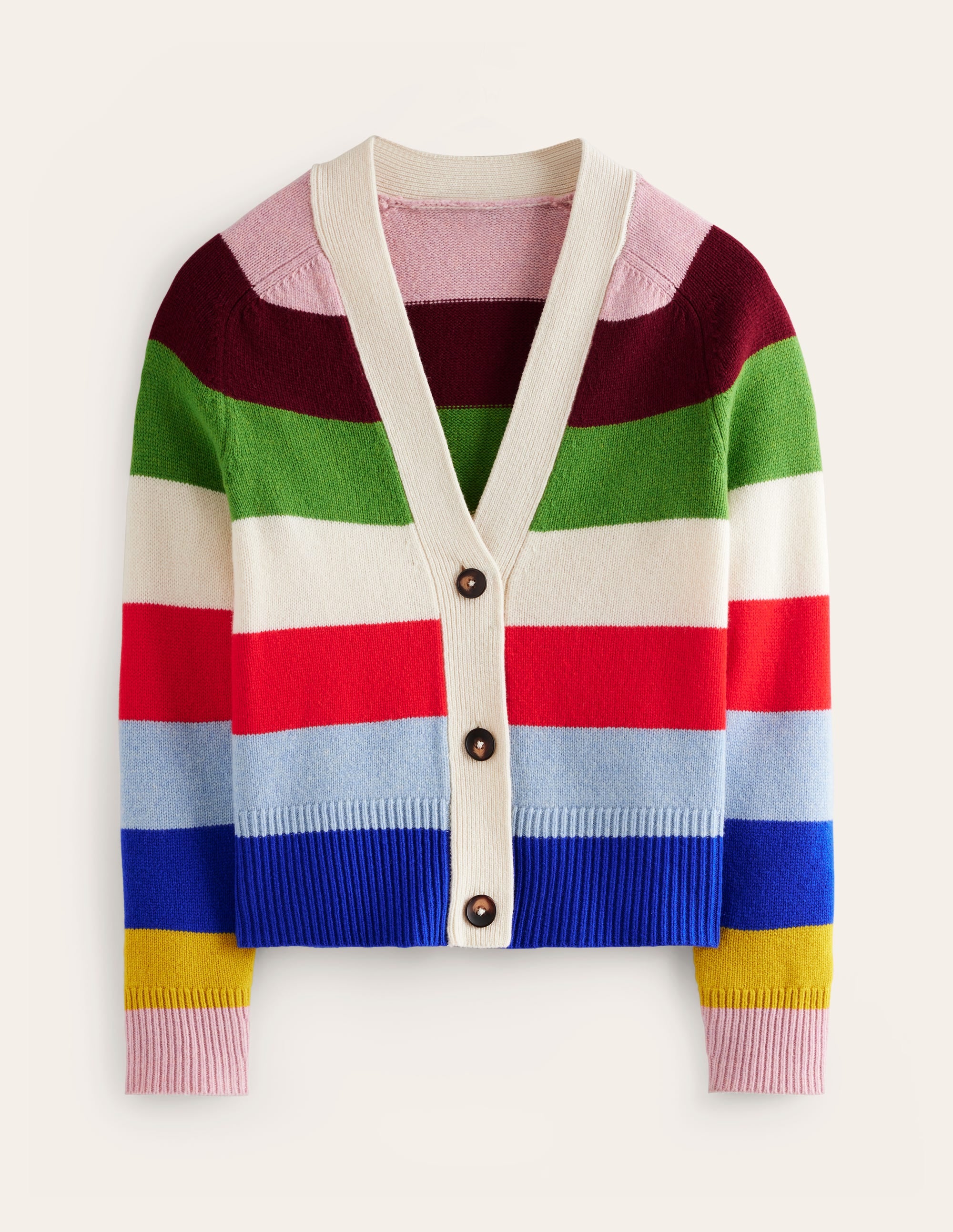 Olivia Merino Cardigan-Multi, Rainbow - Image 7