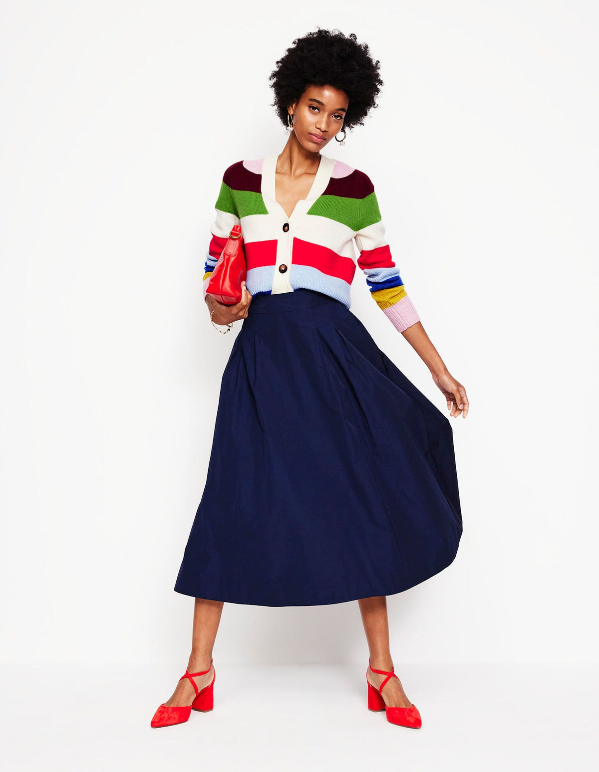 Olivia Merino Cardigan-Multi, Rainbow - Image 6