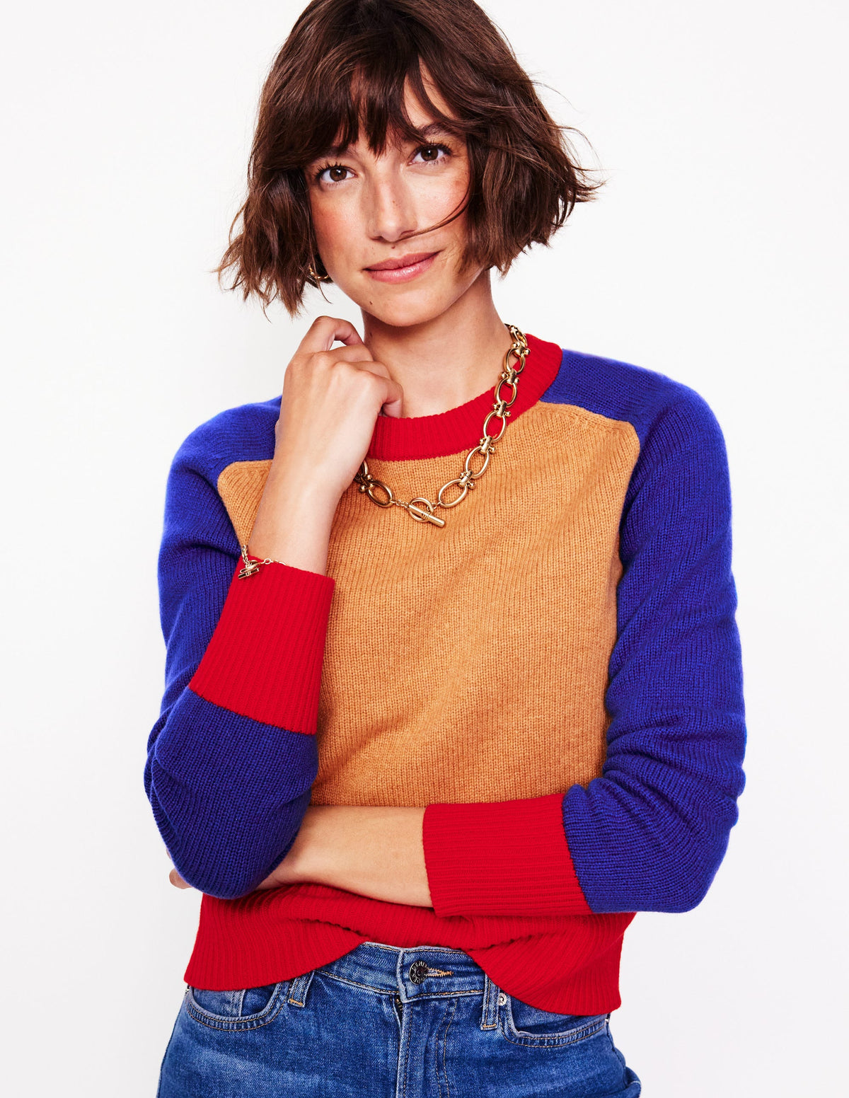 Olivia Merino Sweater-Chinchilla Melange - Image 1