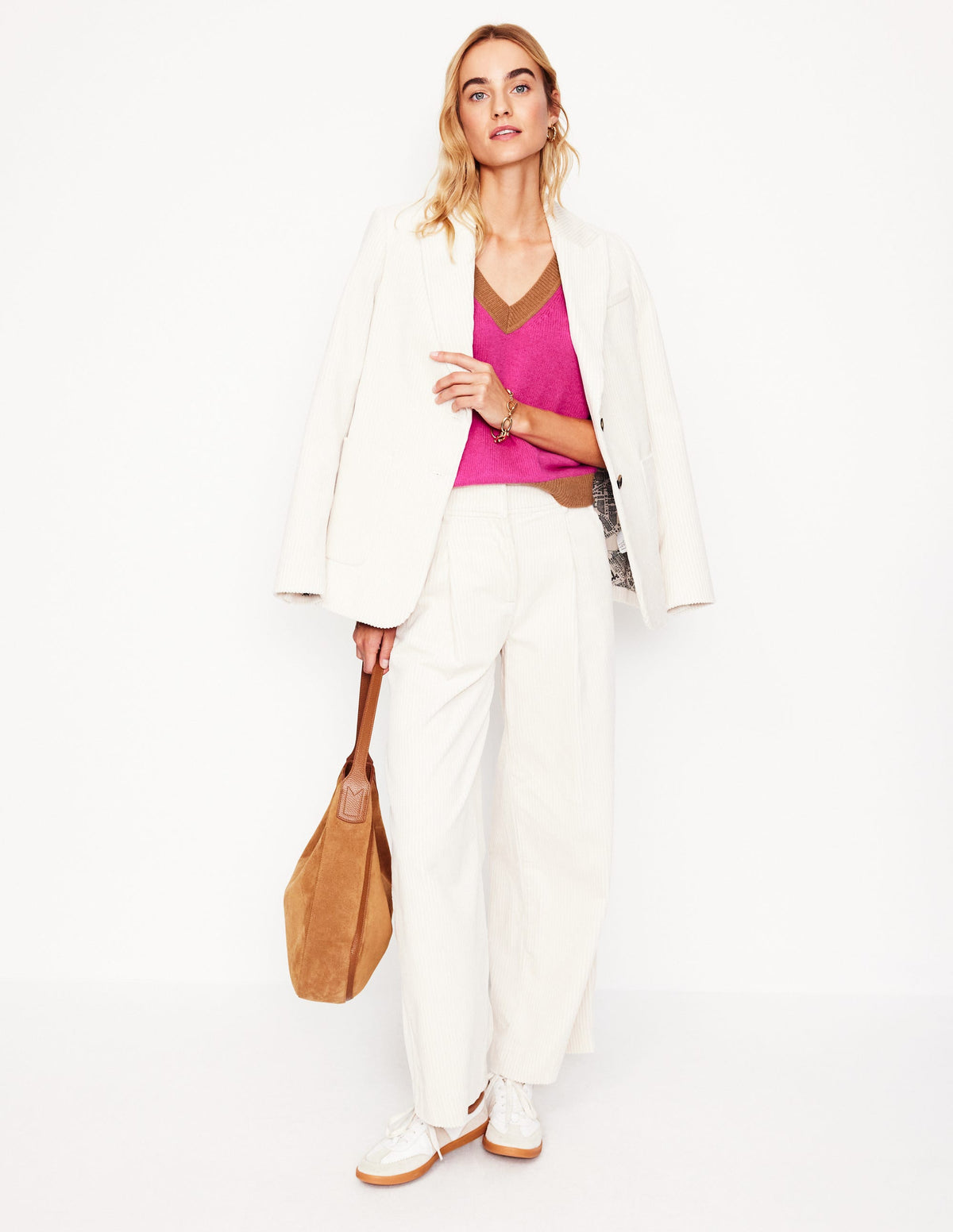 Olivia Merino Vest-Party Pink - Image 4
