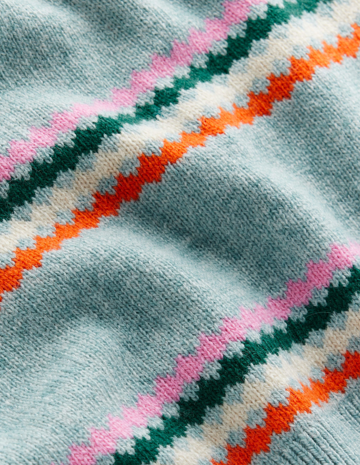 Edie Fair Isle Vest-Blue Diamond - Image 9