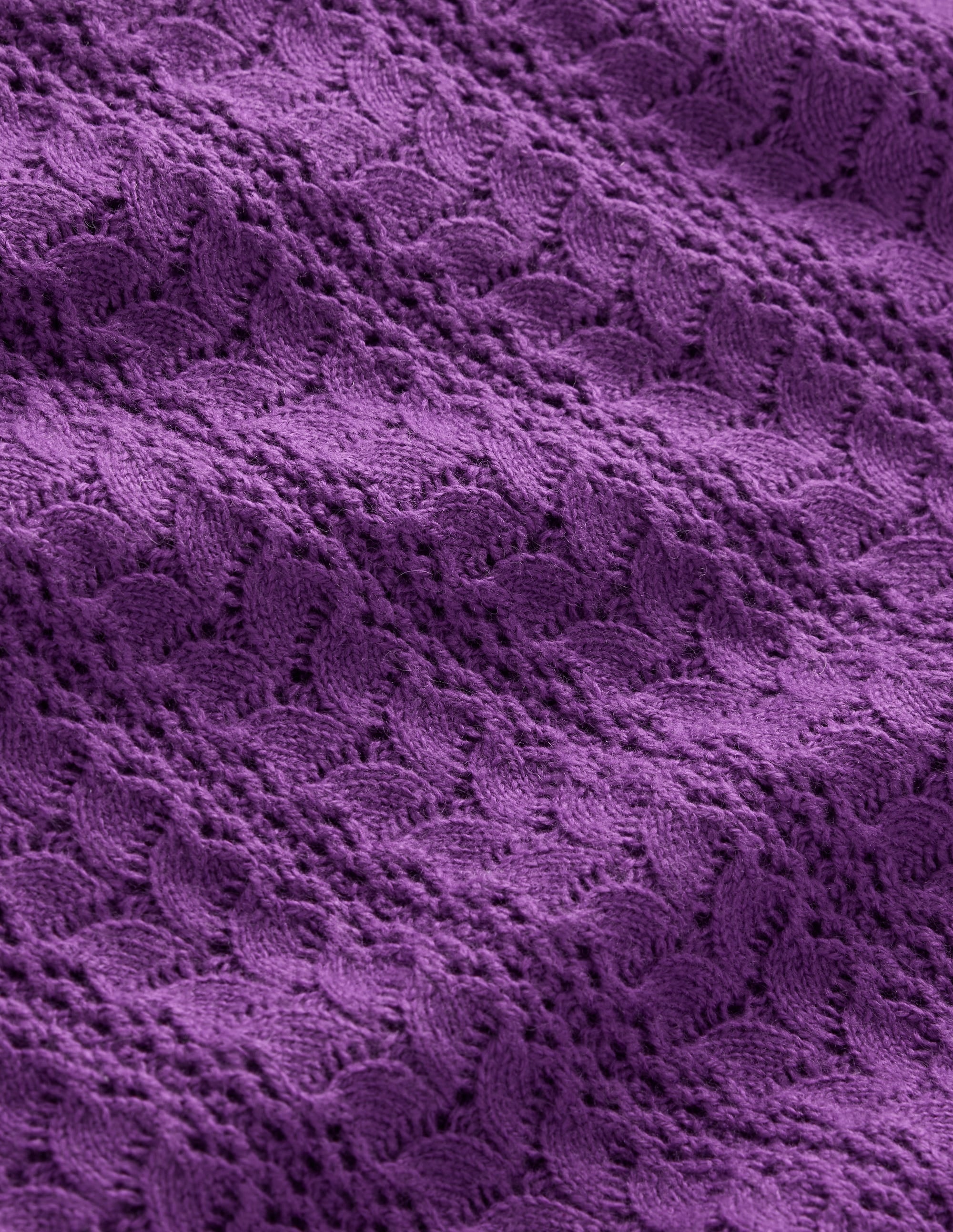 Tia Pointelle Frilled Sweater-Ameythyst Purple - Image 7