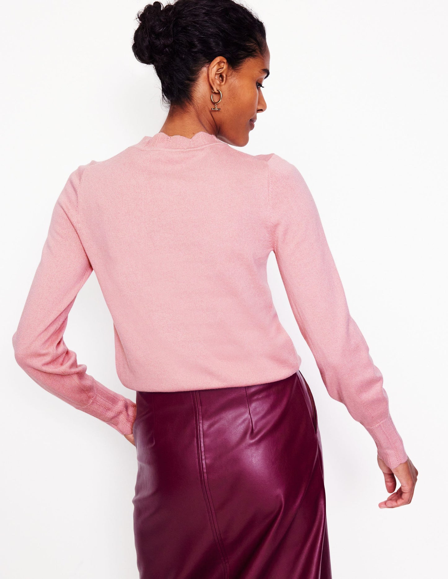 Imi Scalloped Sweater-Quartz Pink