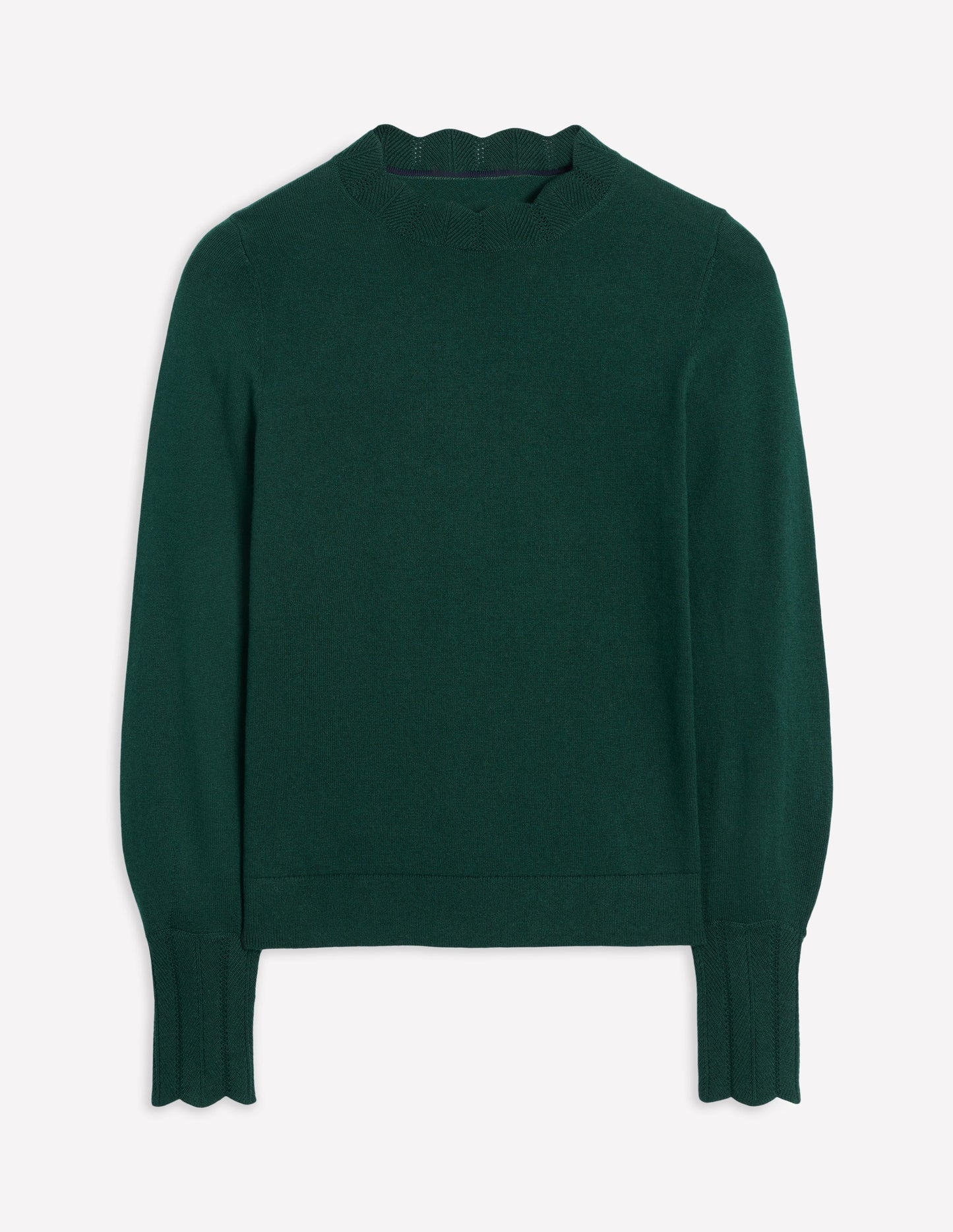 Imi Scalloped Sweater-Glade Green