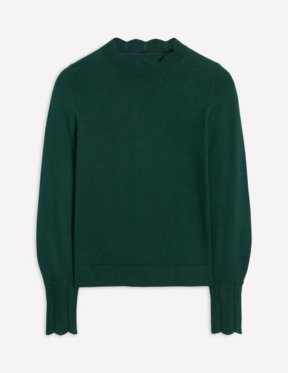 Imi Scalloped Sweater-Glade Green