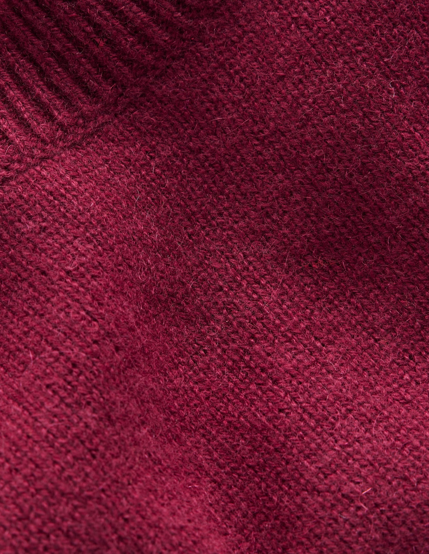 Pleated Cashmere Sweater-Port