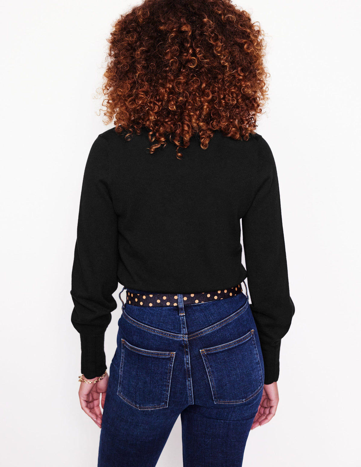Imi Scalloped Cardigan-Black - Image 3