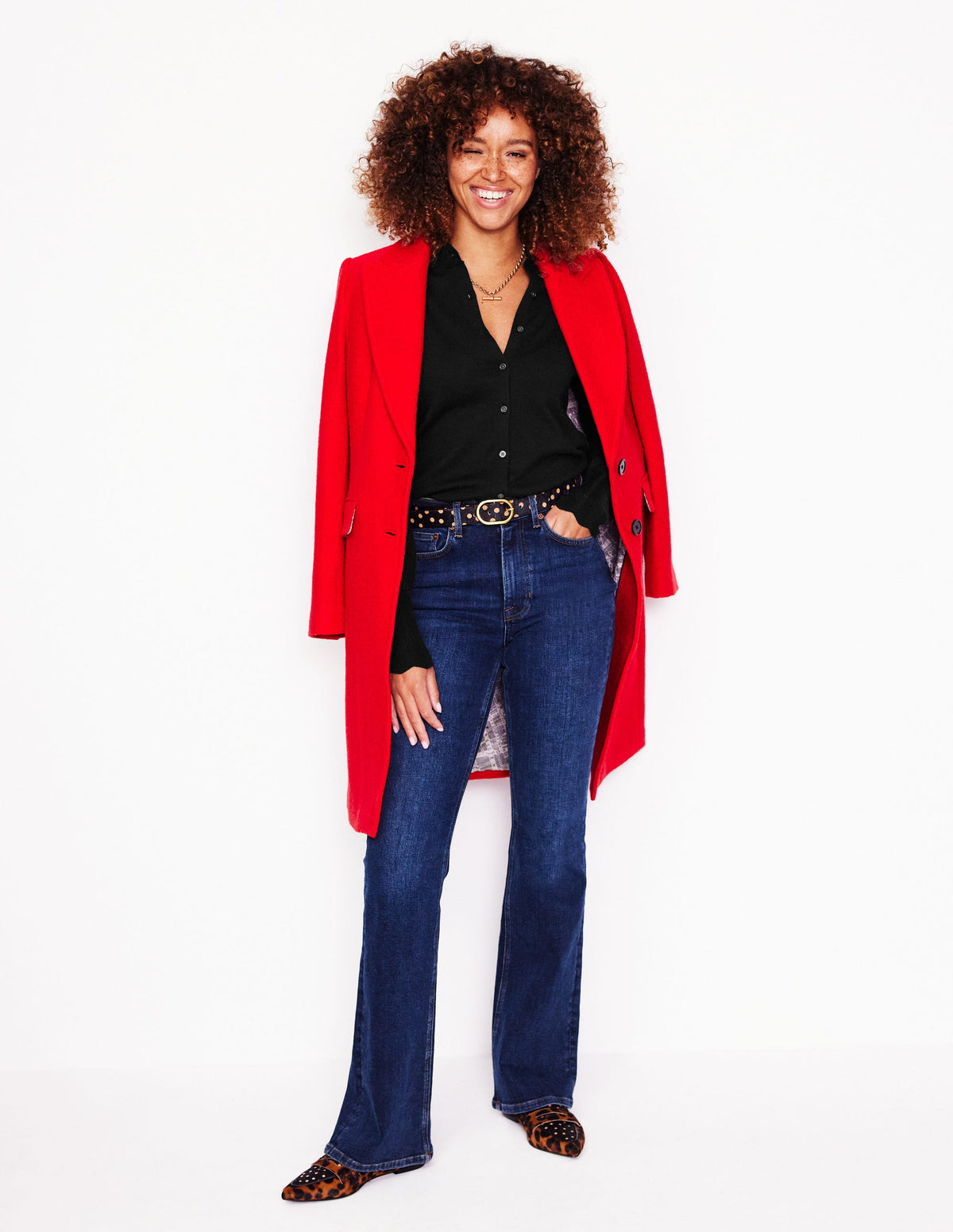 Imi Scalloped Cardigan-Black - Image 4