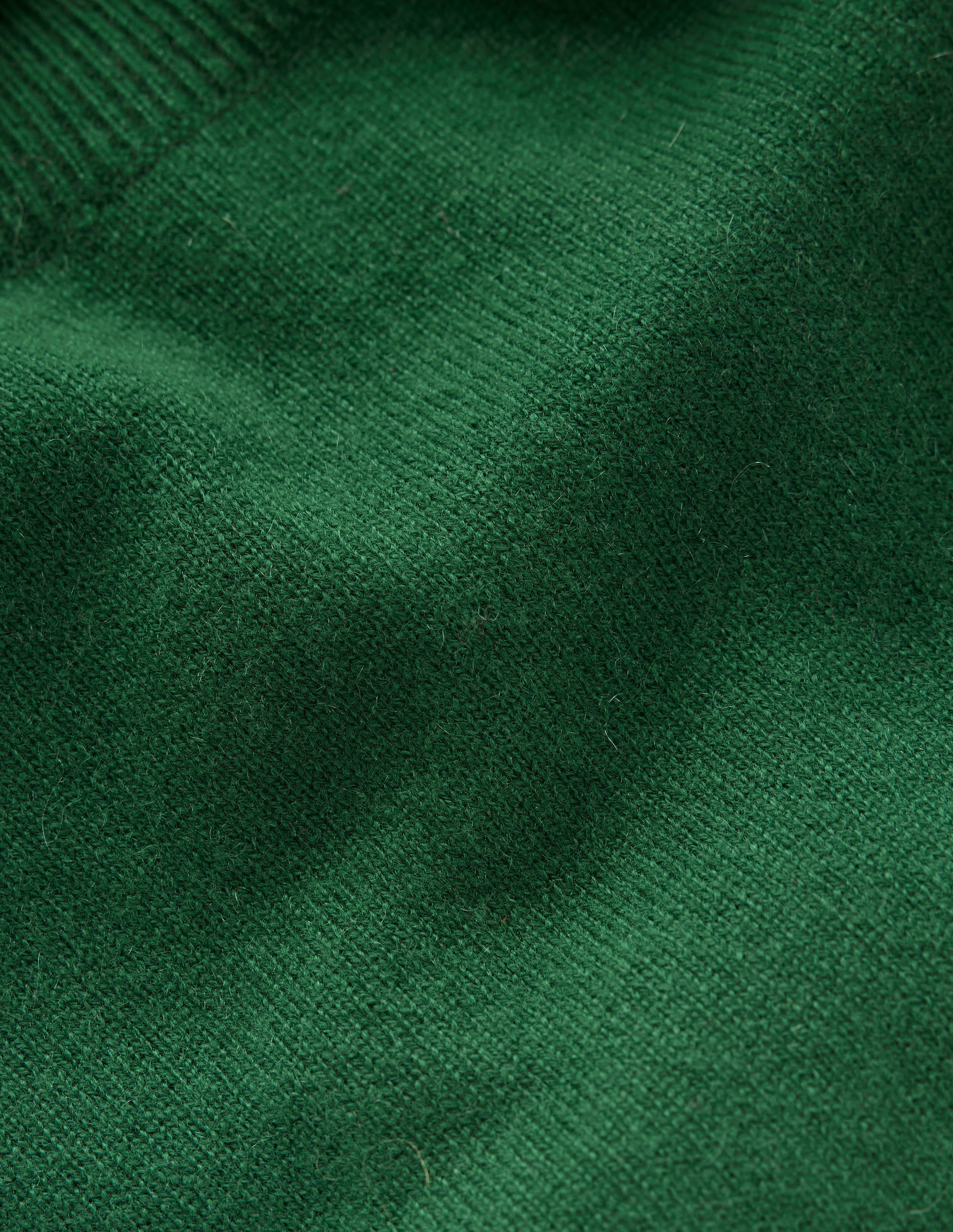 Eva Cashmere Roll Neck Sweater-Pine Green - Image 6