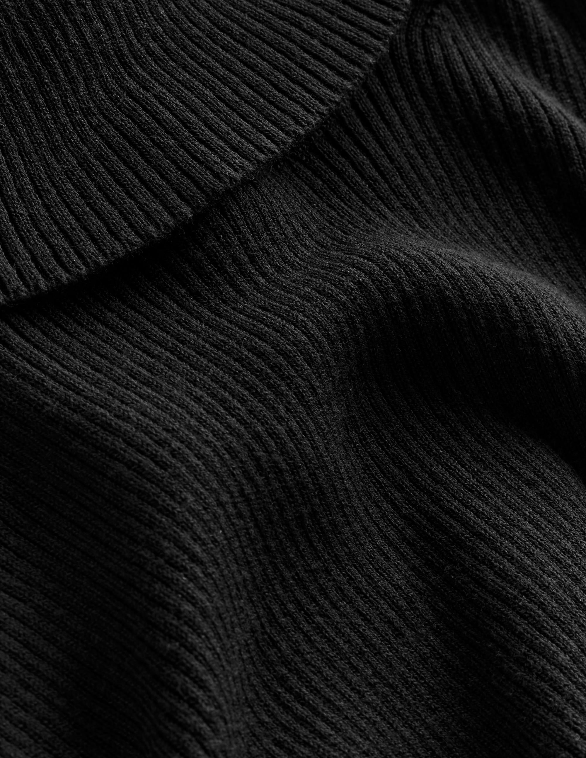 Catriona Roll Neck Jumper-Black - Image 6