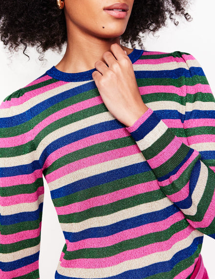 Party Stripe Sweater-Multi Stripe