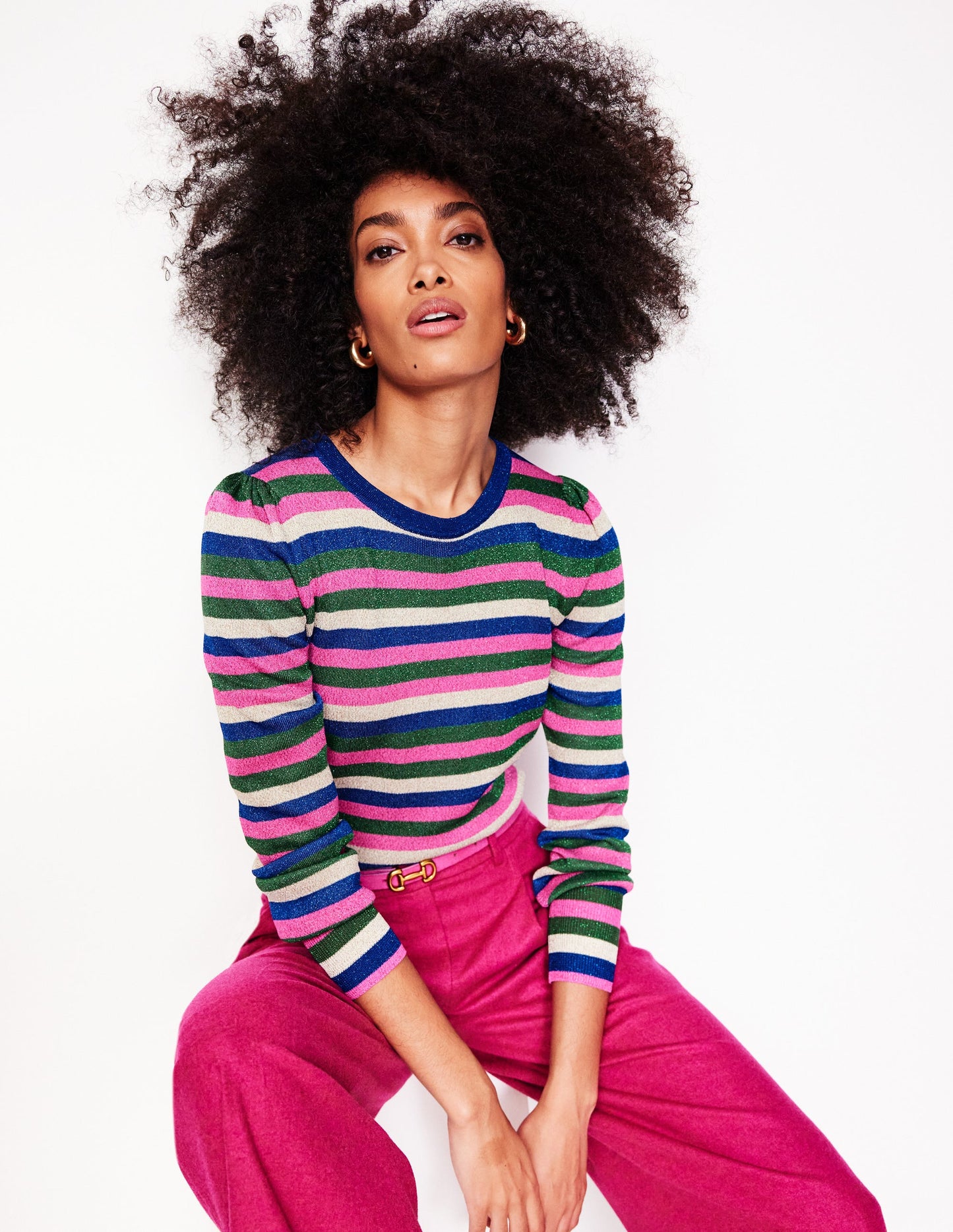 Party Stripe Sweater-Multi Stripe