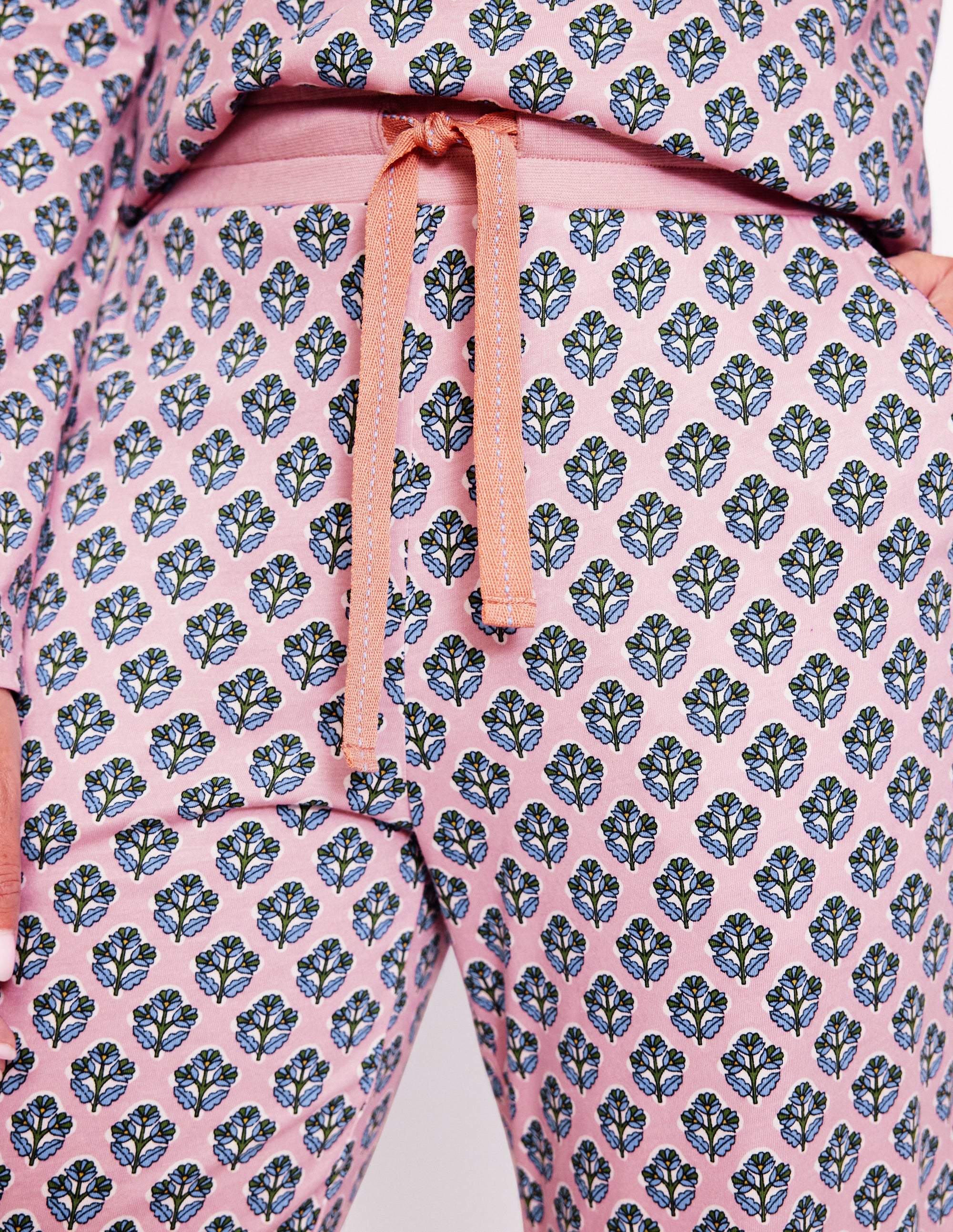 Jersey Pajama Bottoms-Quartz, Pome Stamp - Image 2
