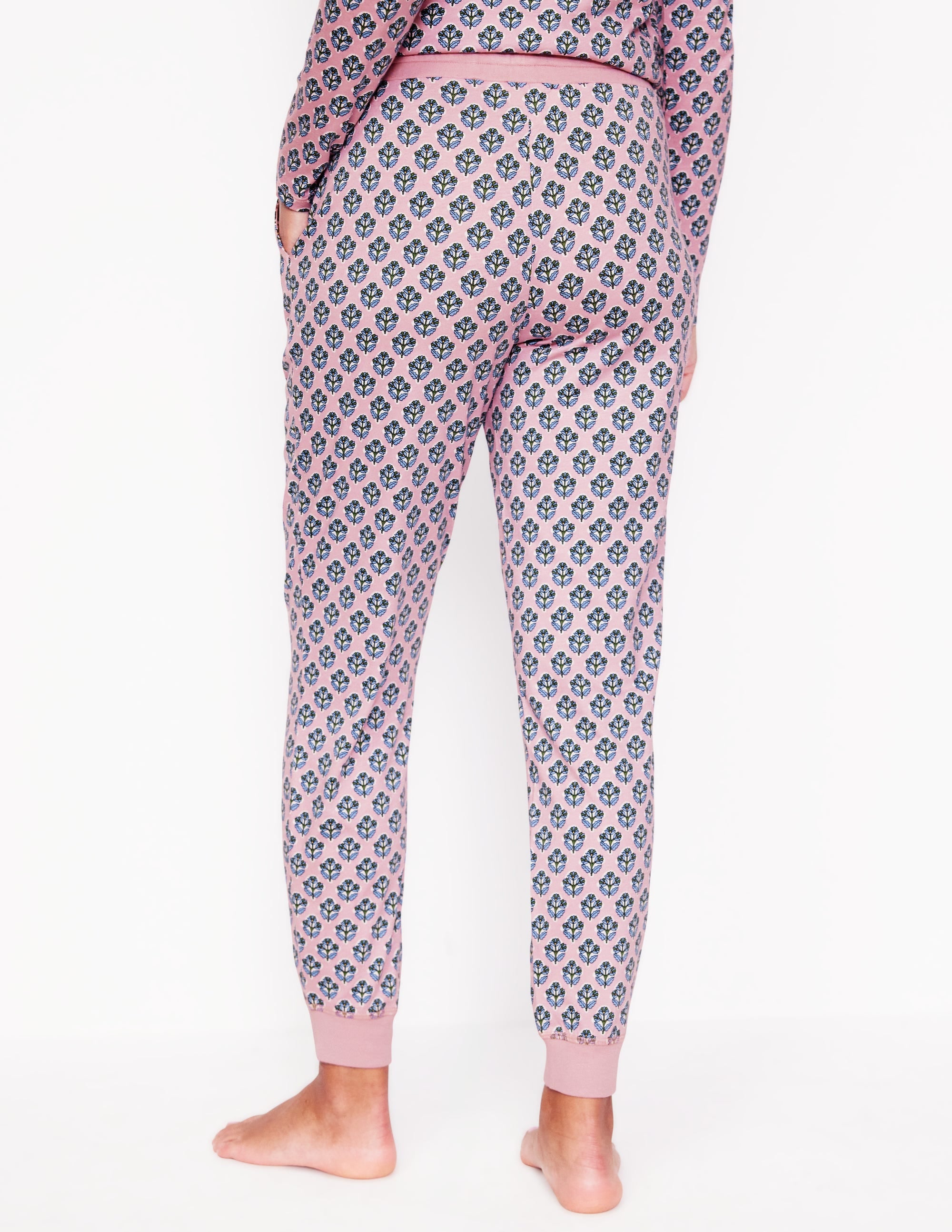 Jersey Pajama Bottoms-Quartz, Pome Stamp - Image 3