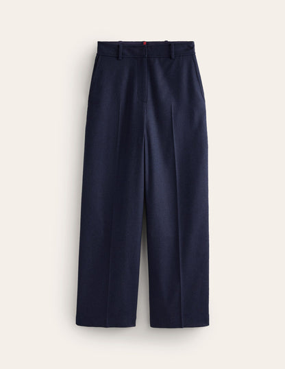 Westbourne Wool Blend Pants-Navy